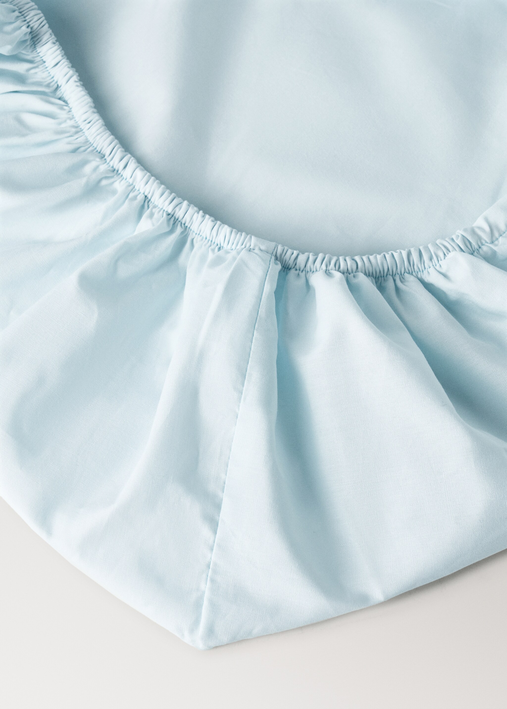 Spannbettlaken für Kinderbett aus Baumwollperkal - Detail des Artikels 1, Wassergrün. Ref: 27034069-00.