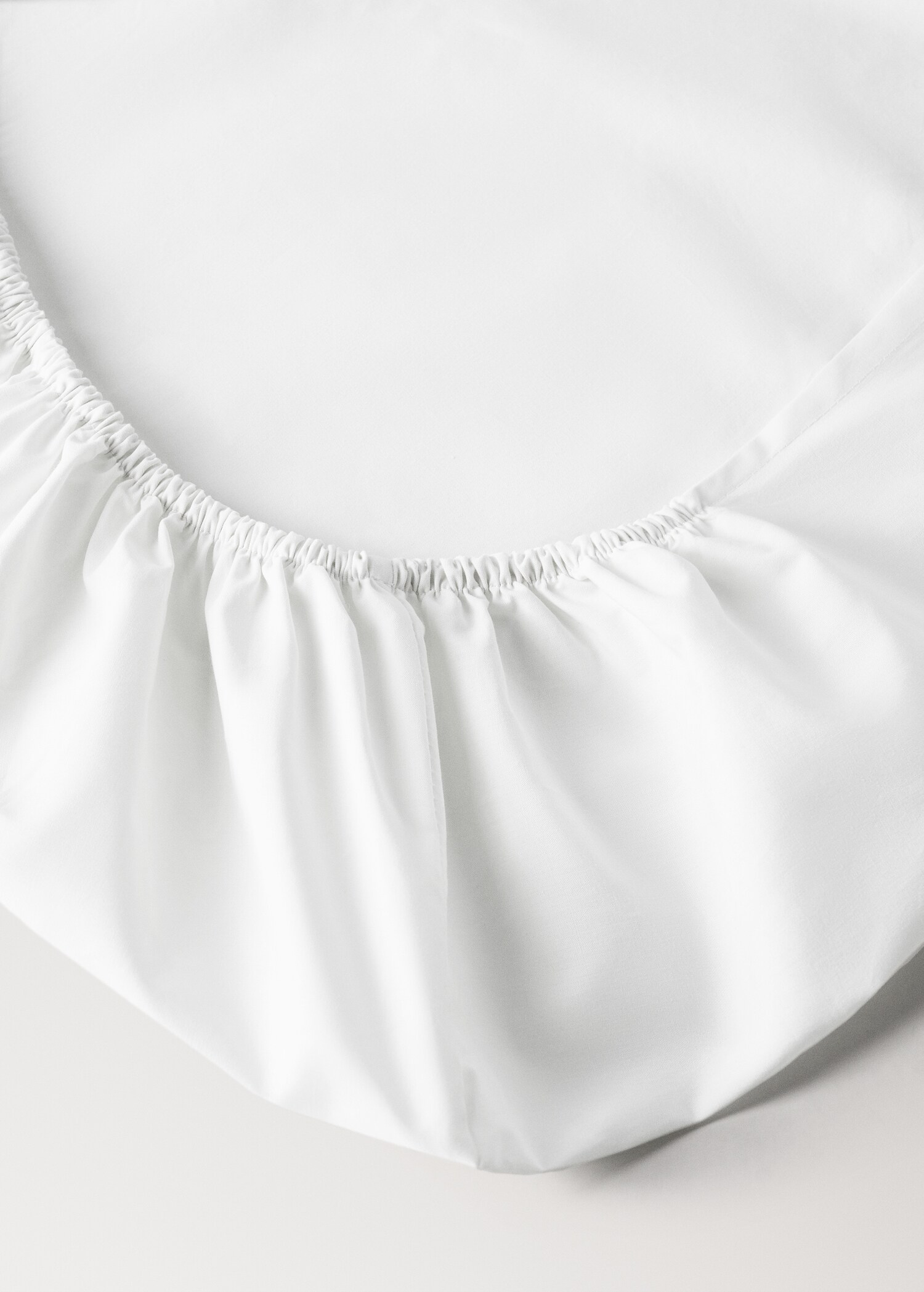 Cot bed fitted sheet in percale cotton - Details of the article 1