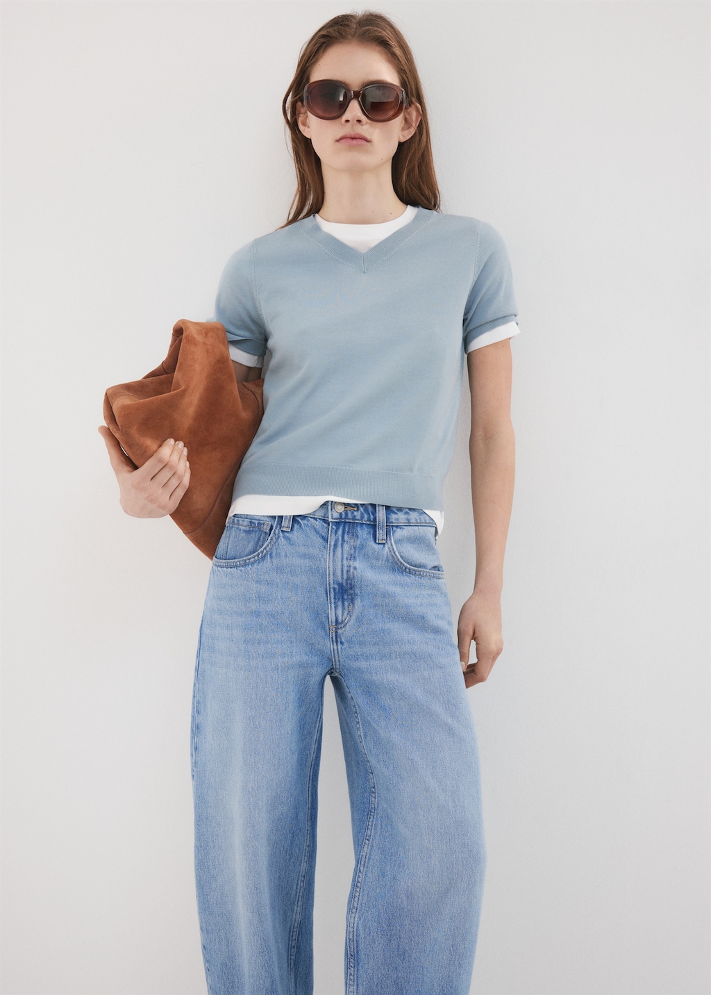 Mango High-waisted barrel jeans