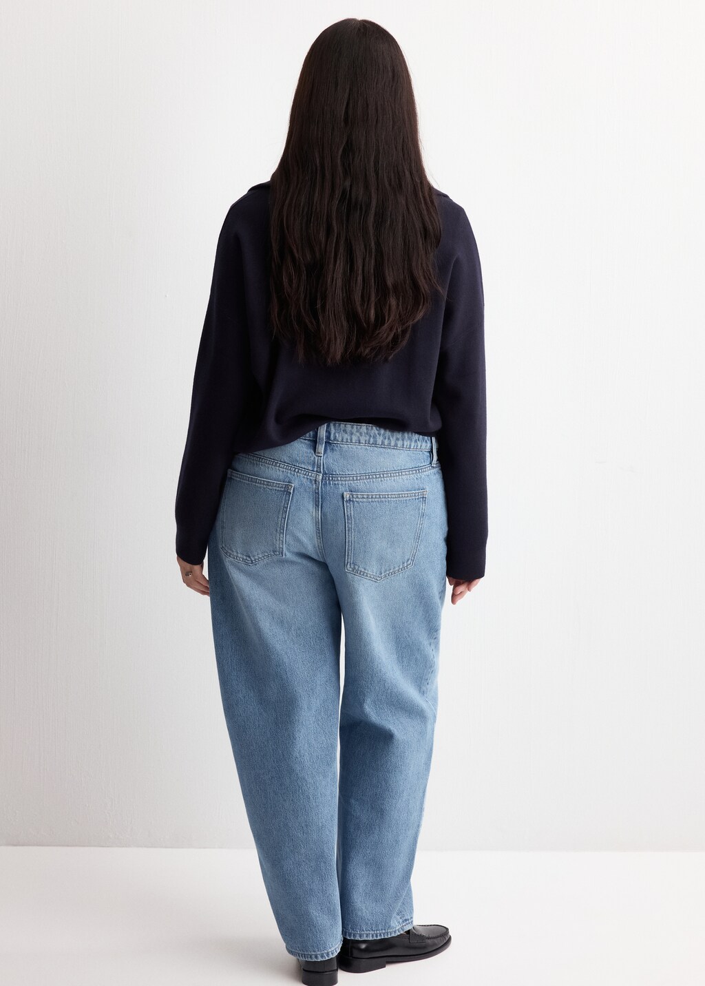 Mango High-waisted barrel jeans