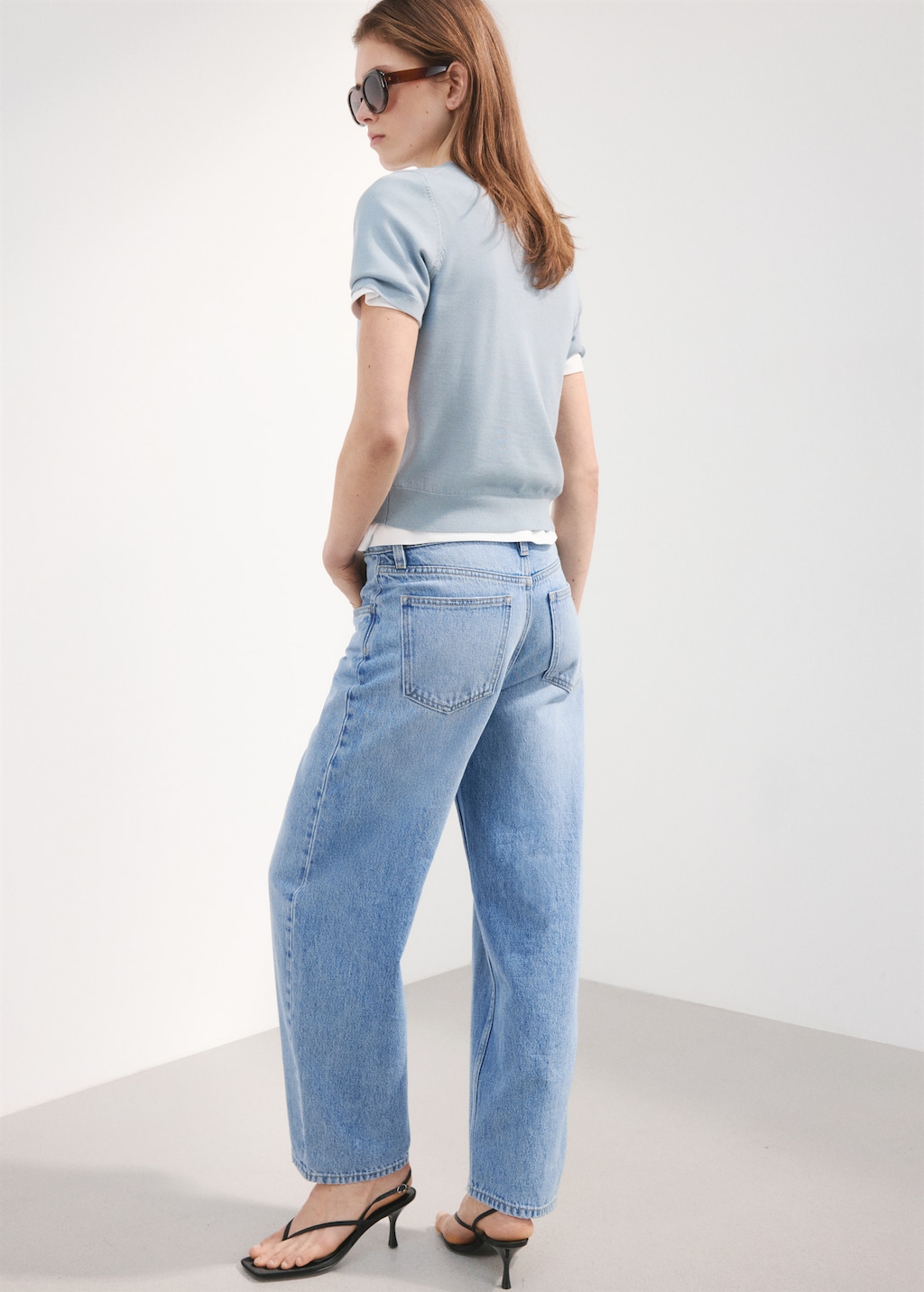 Mango High-waisted barrel jeans