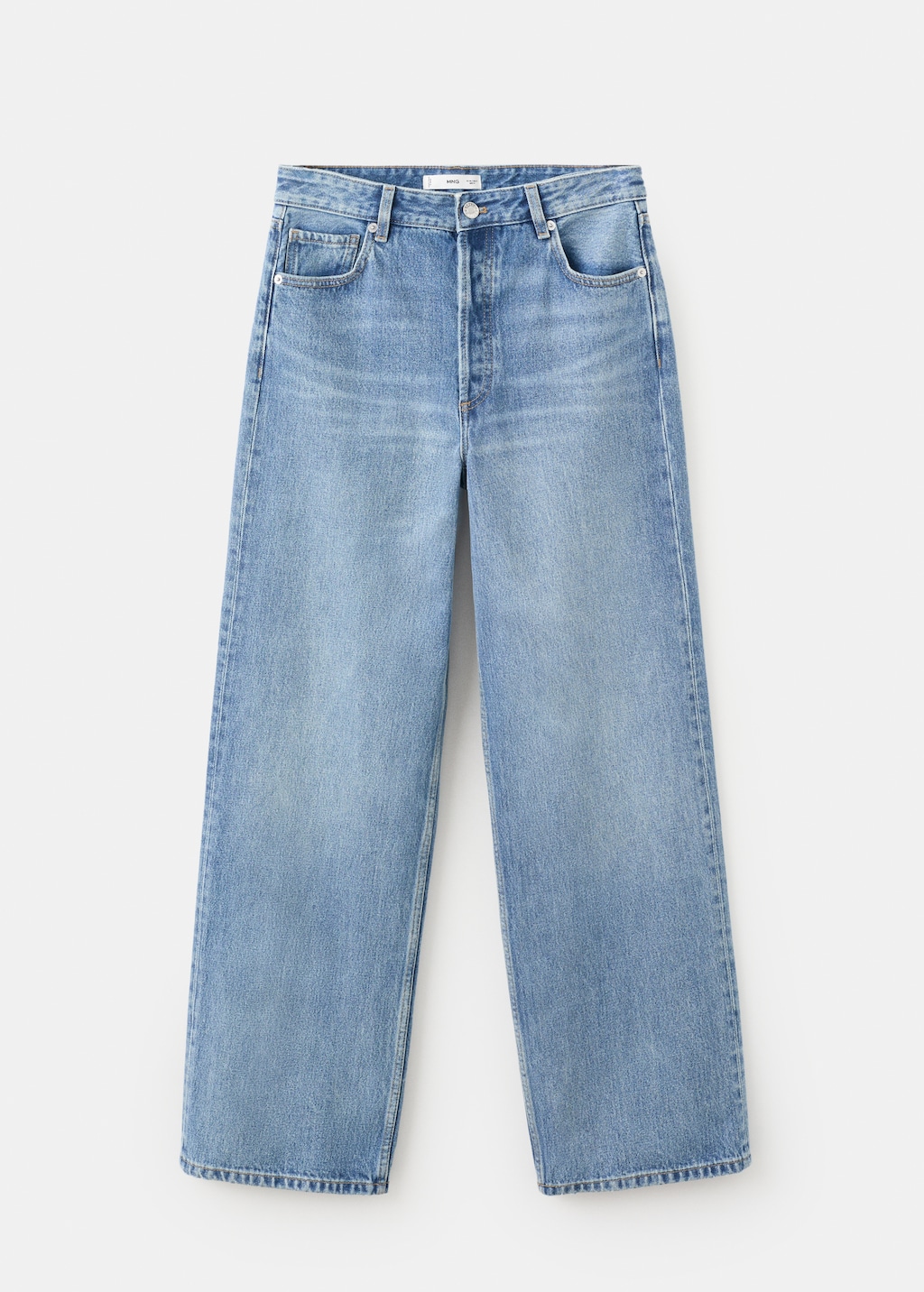 Straight low-waist jeans - image 2