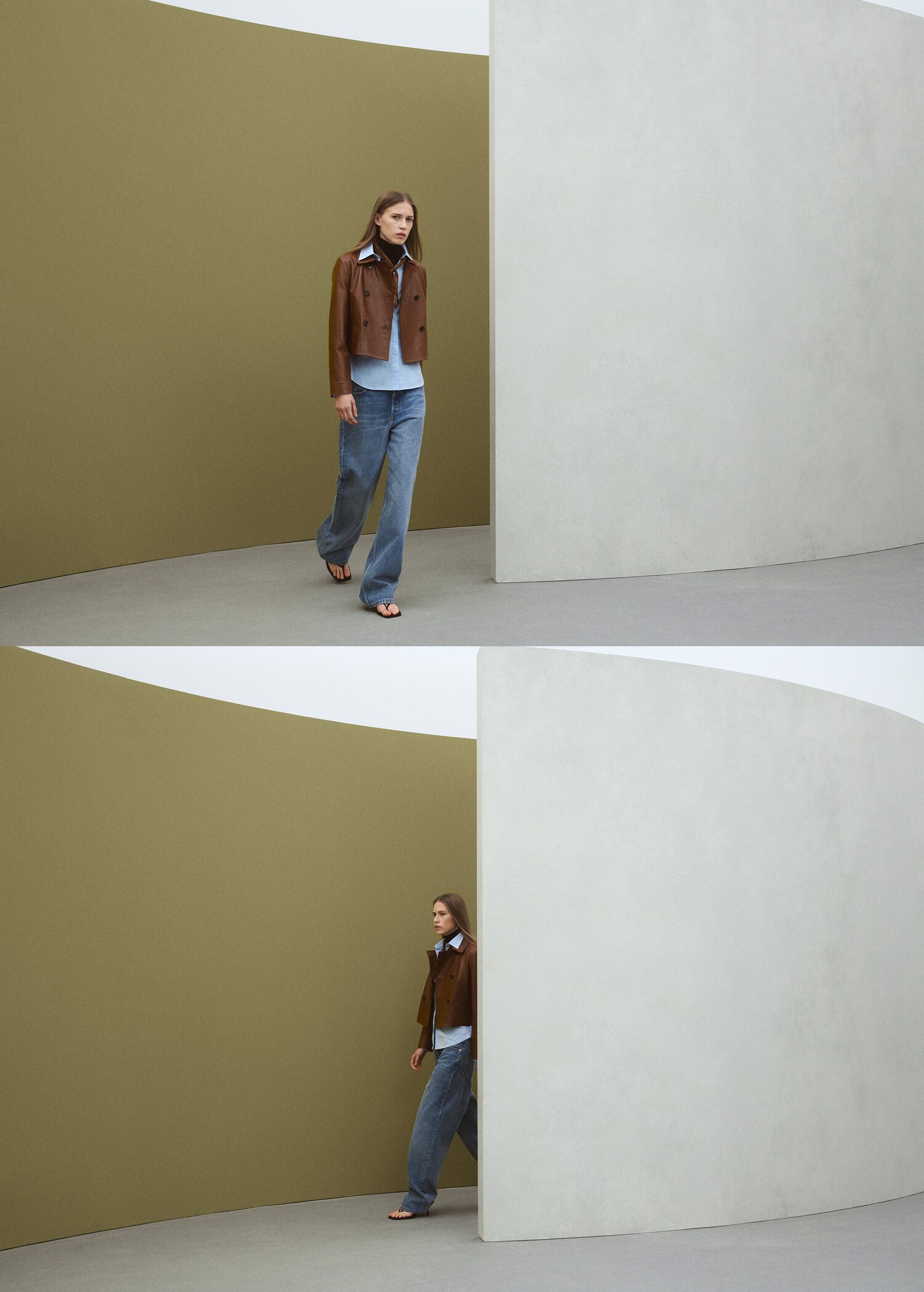 Jeans rectos tiro bajo - Detalle del artículo 1