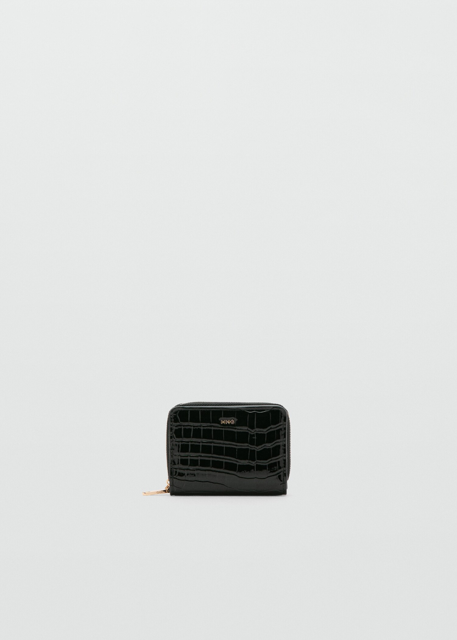 Medium glossy croc wallet - Article without model