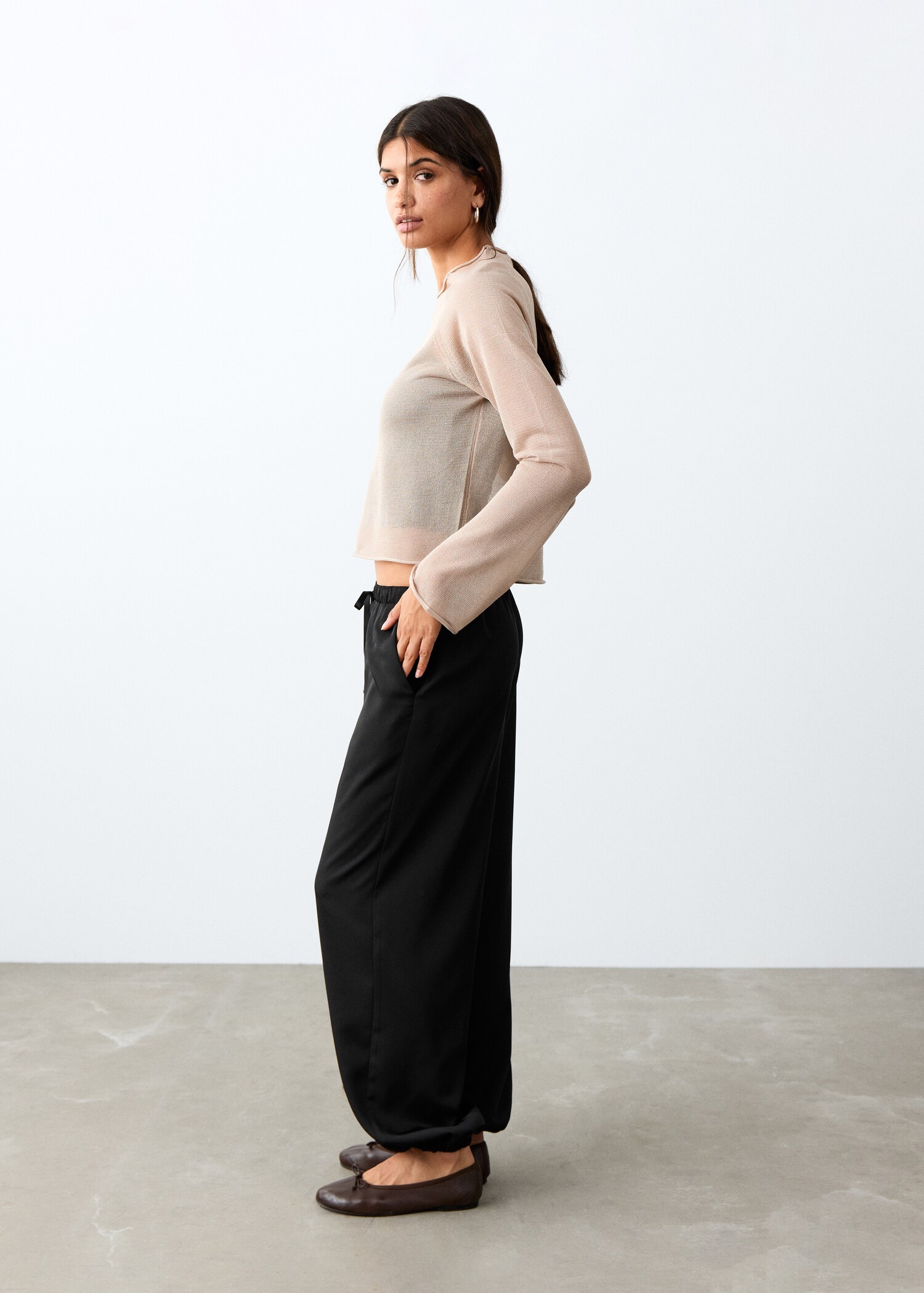 Hose satin - Mittlere Ansicht