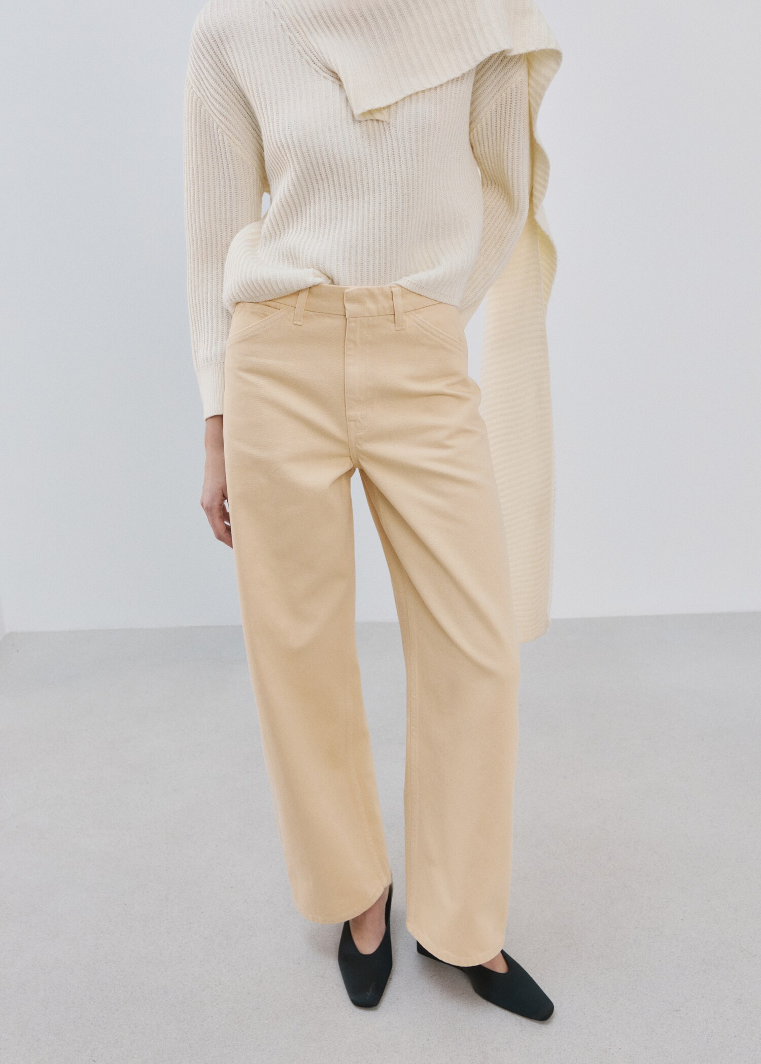 Jeans balloon tiro medio - Plano medio