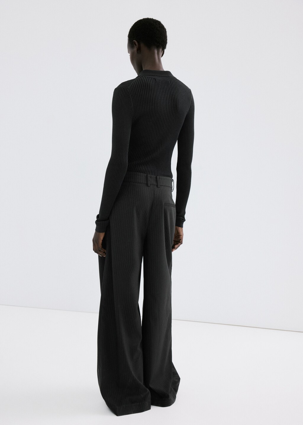 Contrast-bodice long jumpsuit - image 3