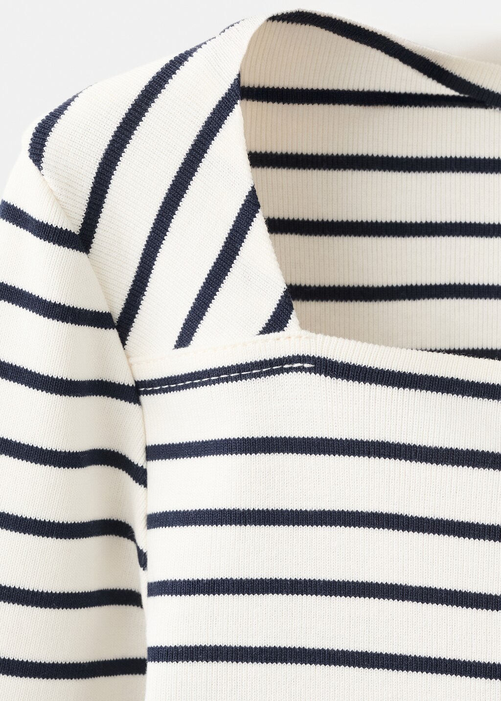 Mango Cotton boat neck t-shirt