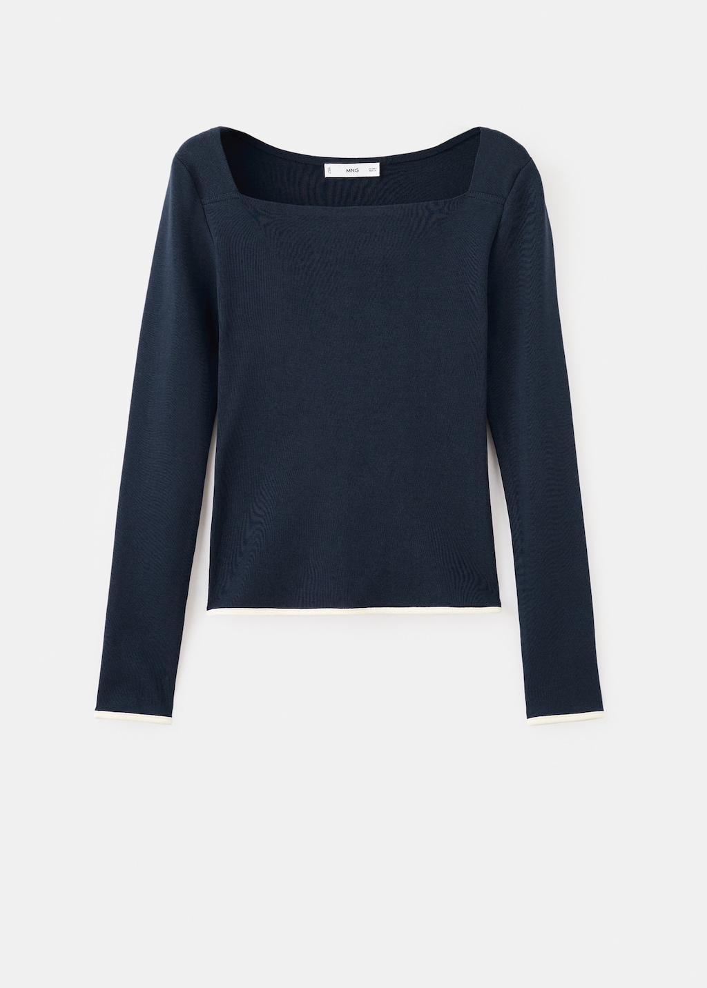Cotton boat neck t-shirt - image 4