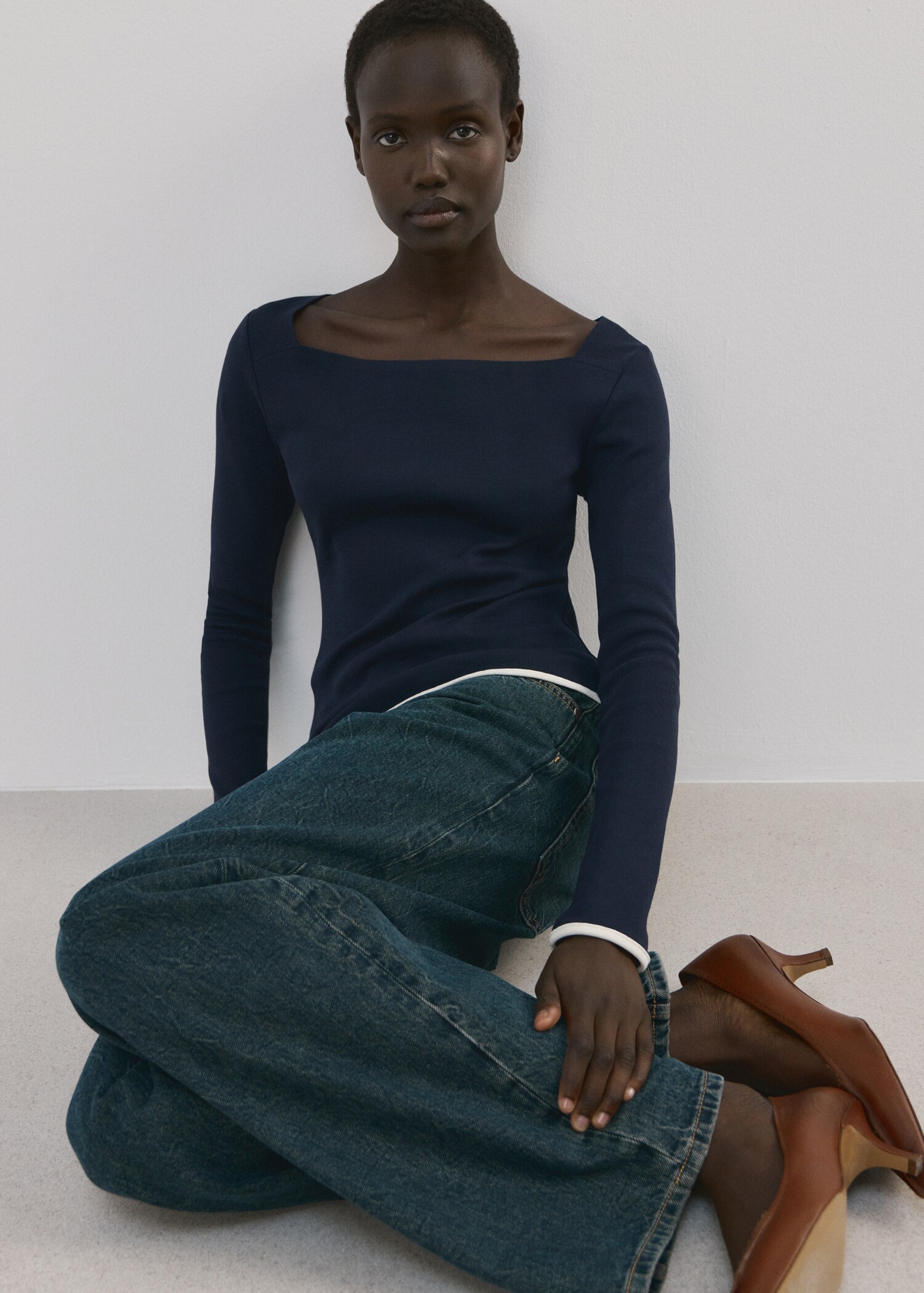 Camiseta cuello barco algodón - Detalle del artículo 2