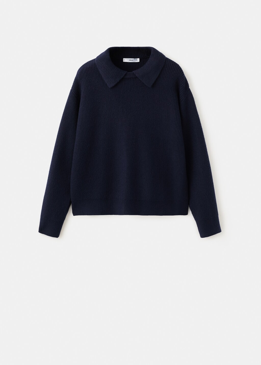 Knitted polo-neck sweater - image 2