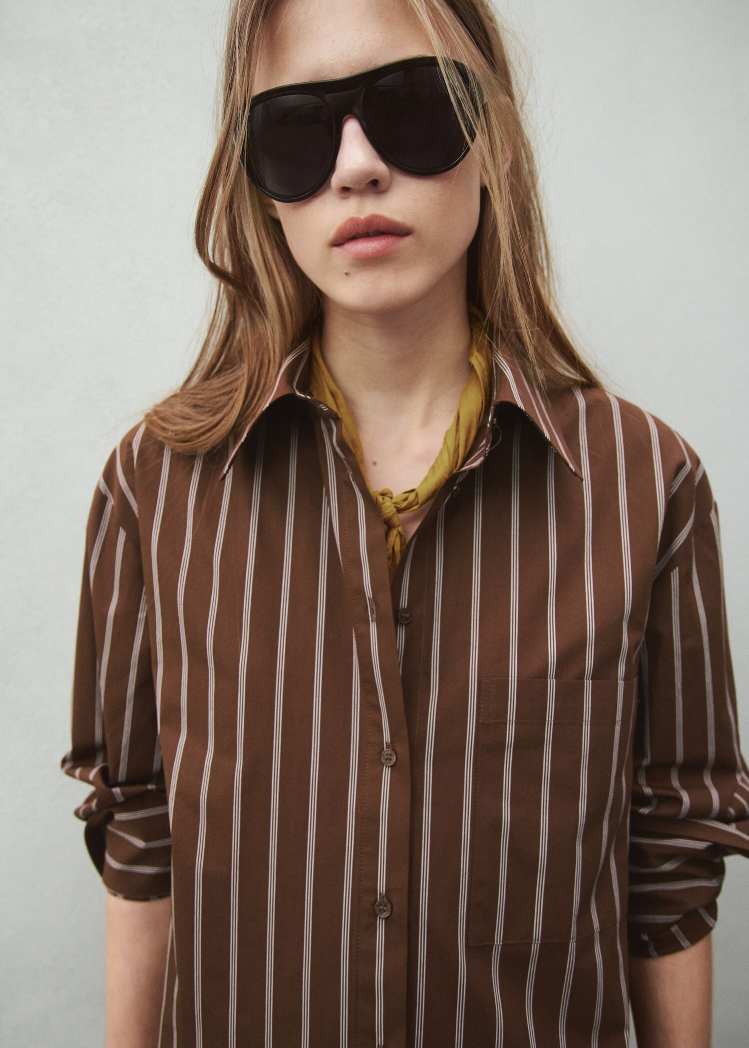 Pocket striped shirt - Medium plane