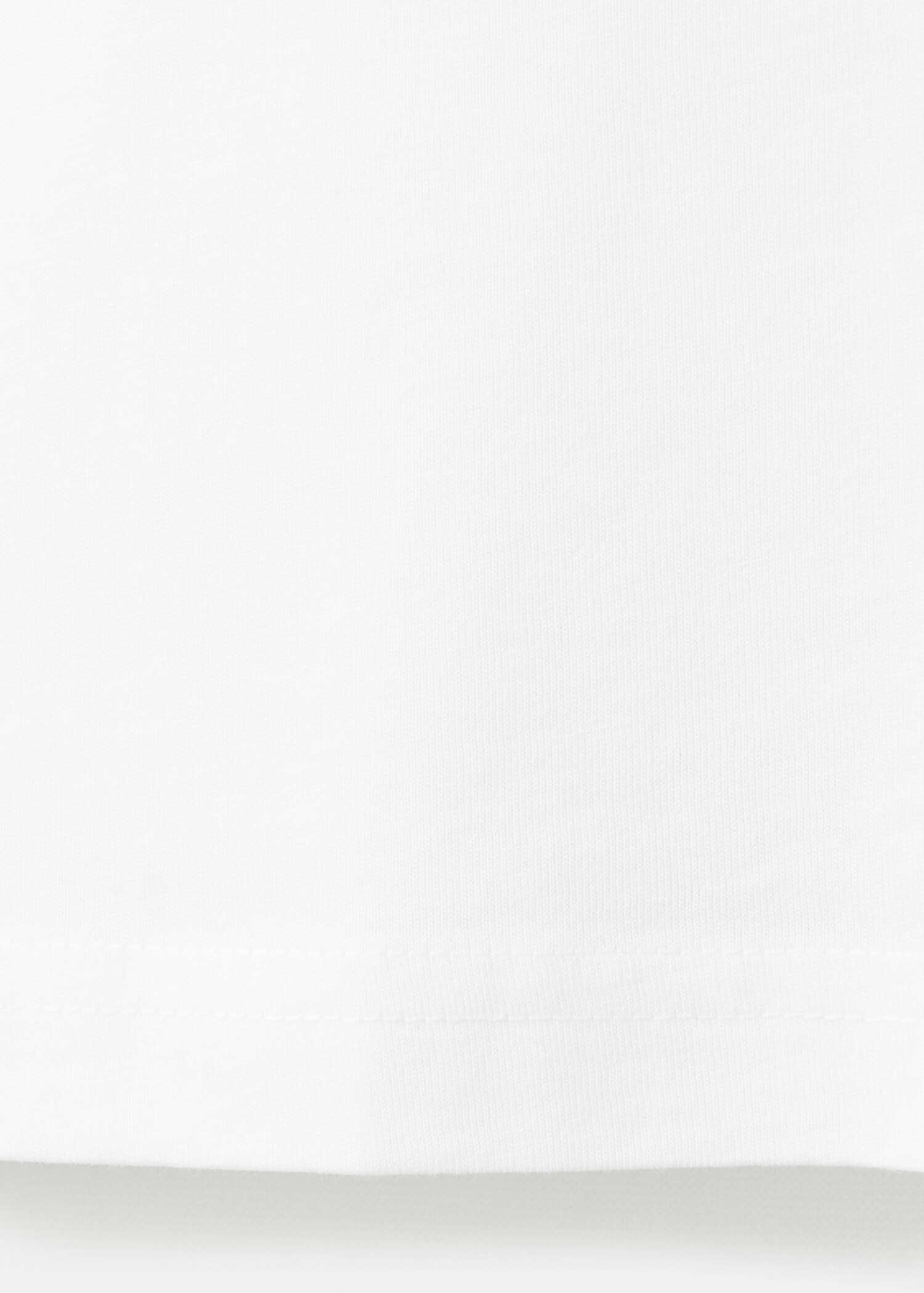 تي شيرت قطني بتصميم رقبة على شكل حرف V - تفاصيل المنتج 0