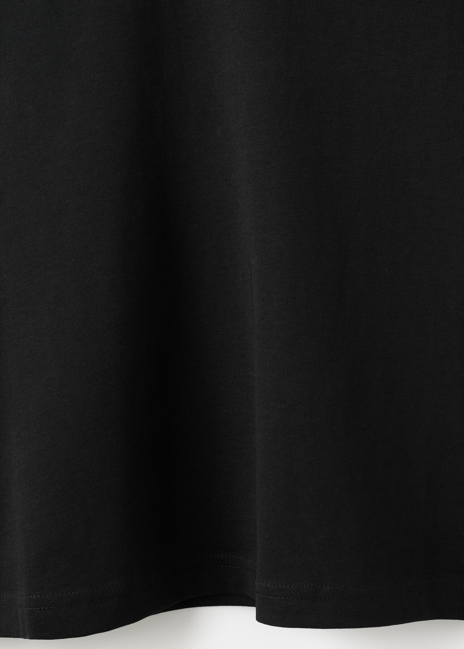 تي شيرت قطني بتصميم رقبة على شكل حرف V - تفاصيل المنتج 0