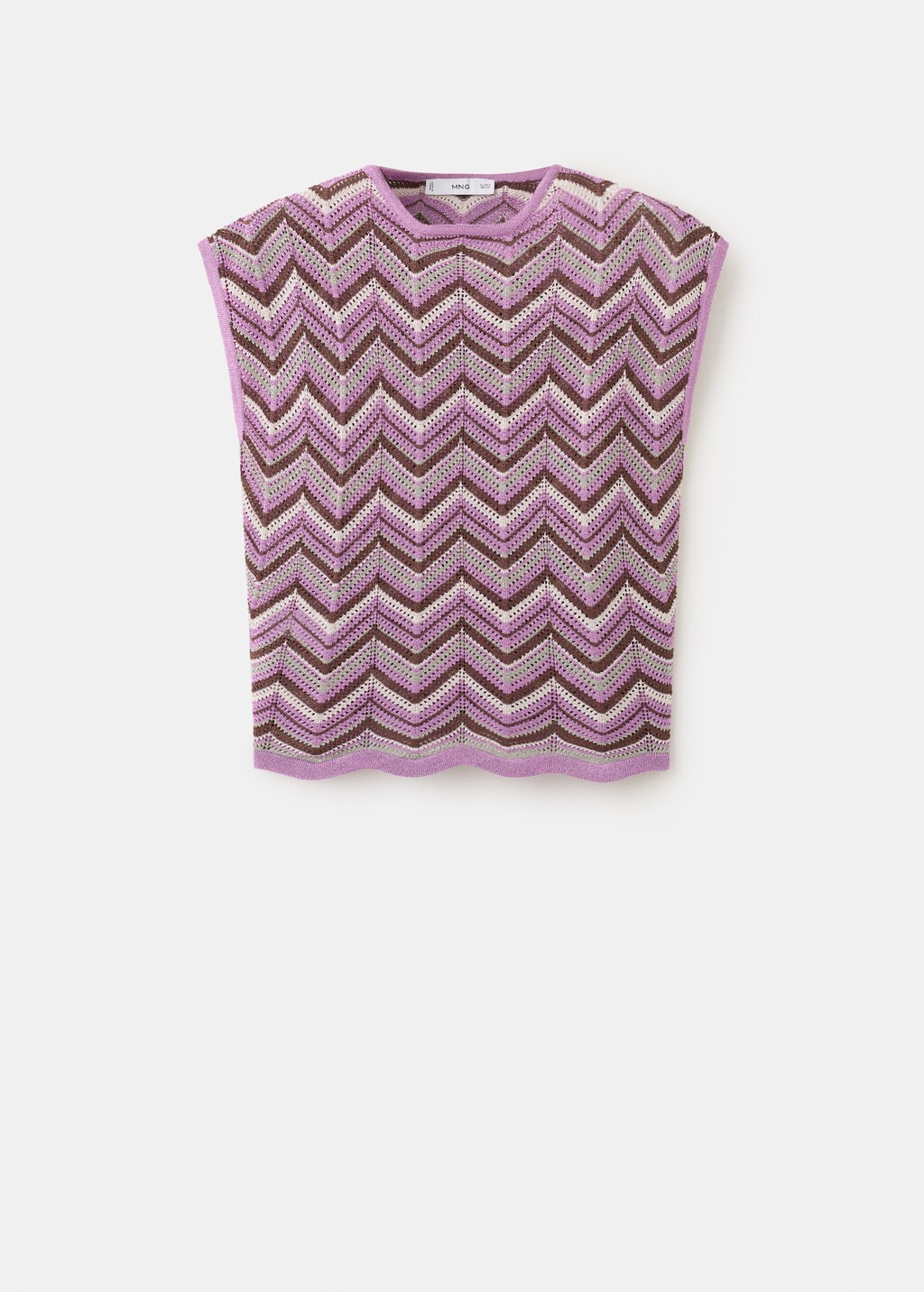 Printed knit top - image 3