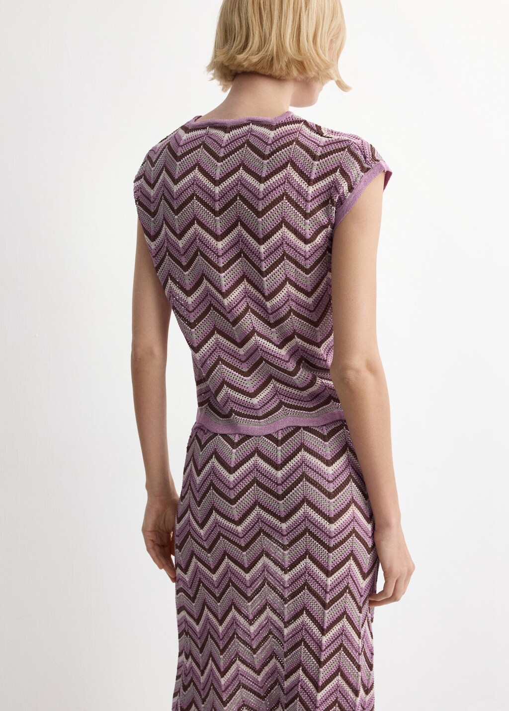 Printed knit top