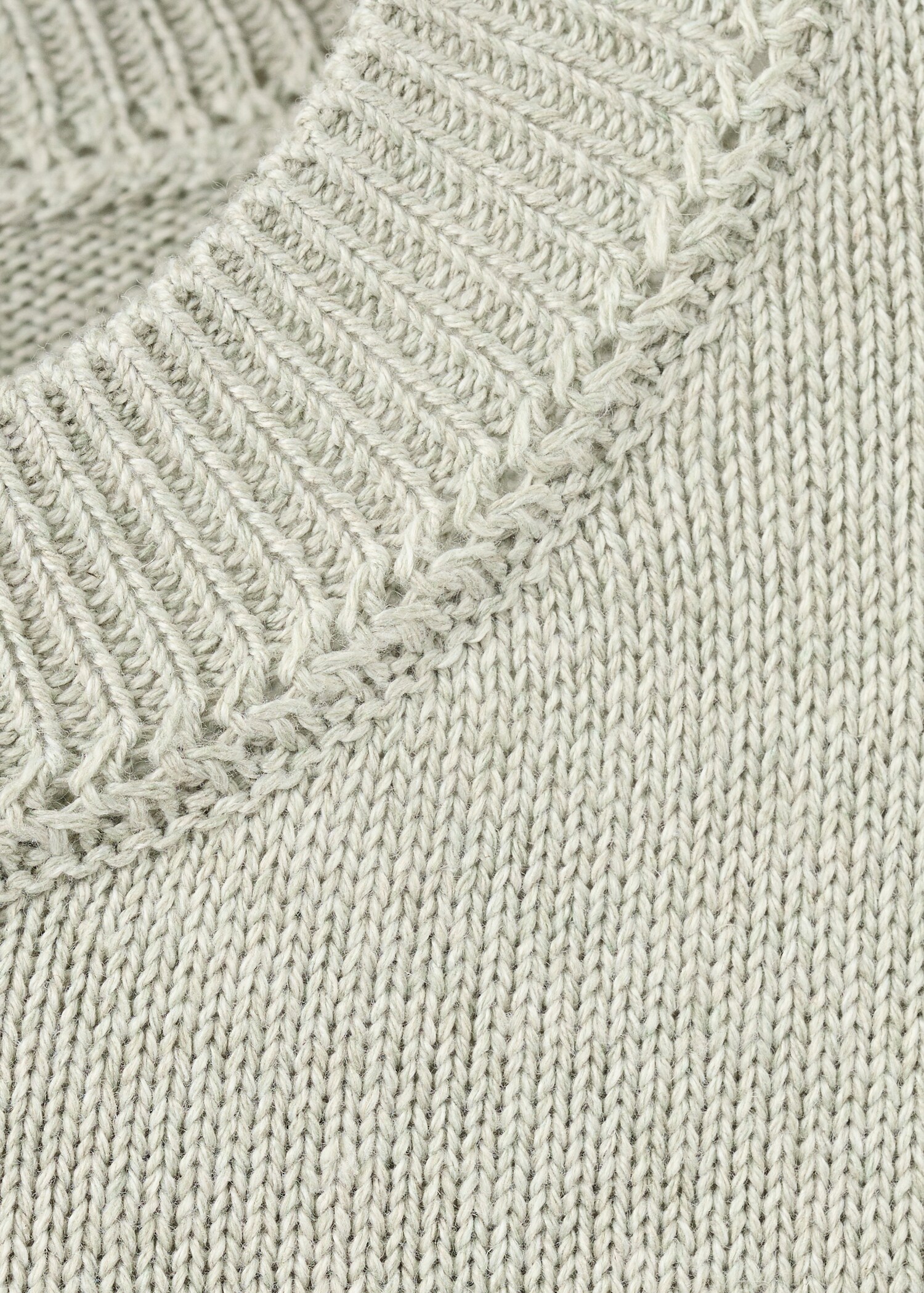 Combined knitted sweater - Details of the article 8