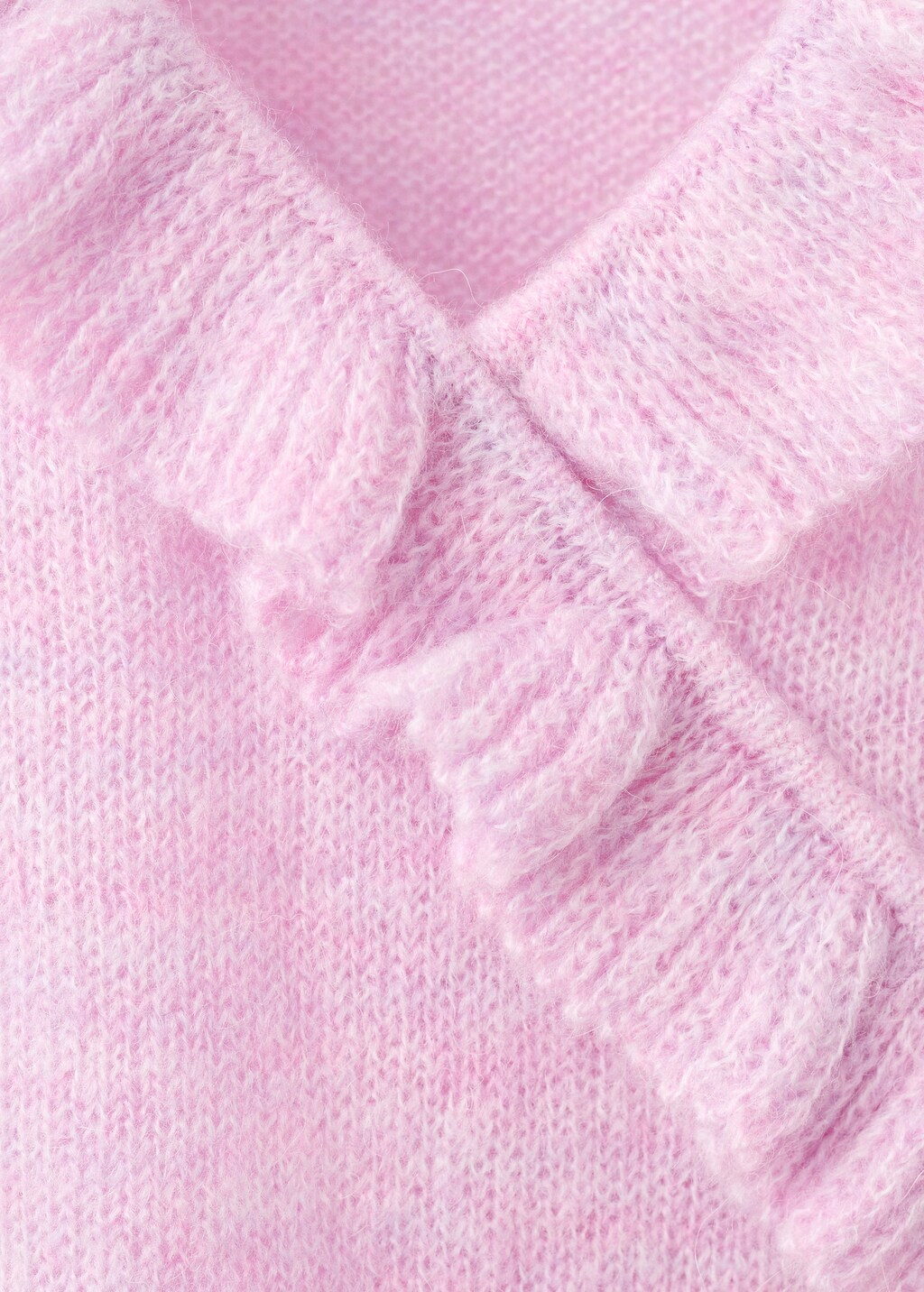 Mango Ruffle knit top thumbnail