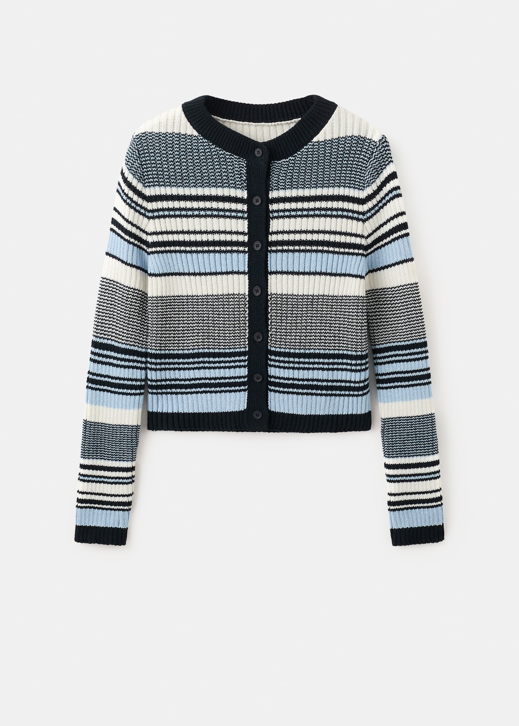 Mango Stripped knit cardigan