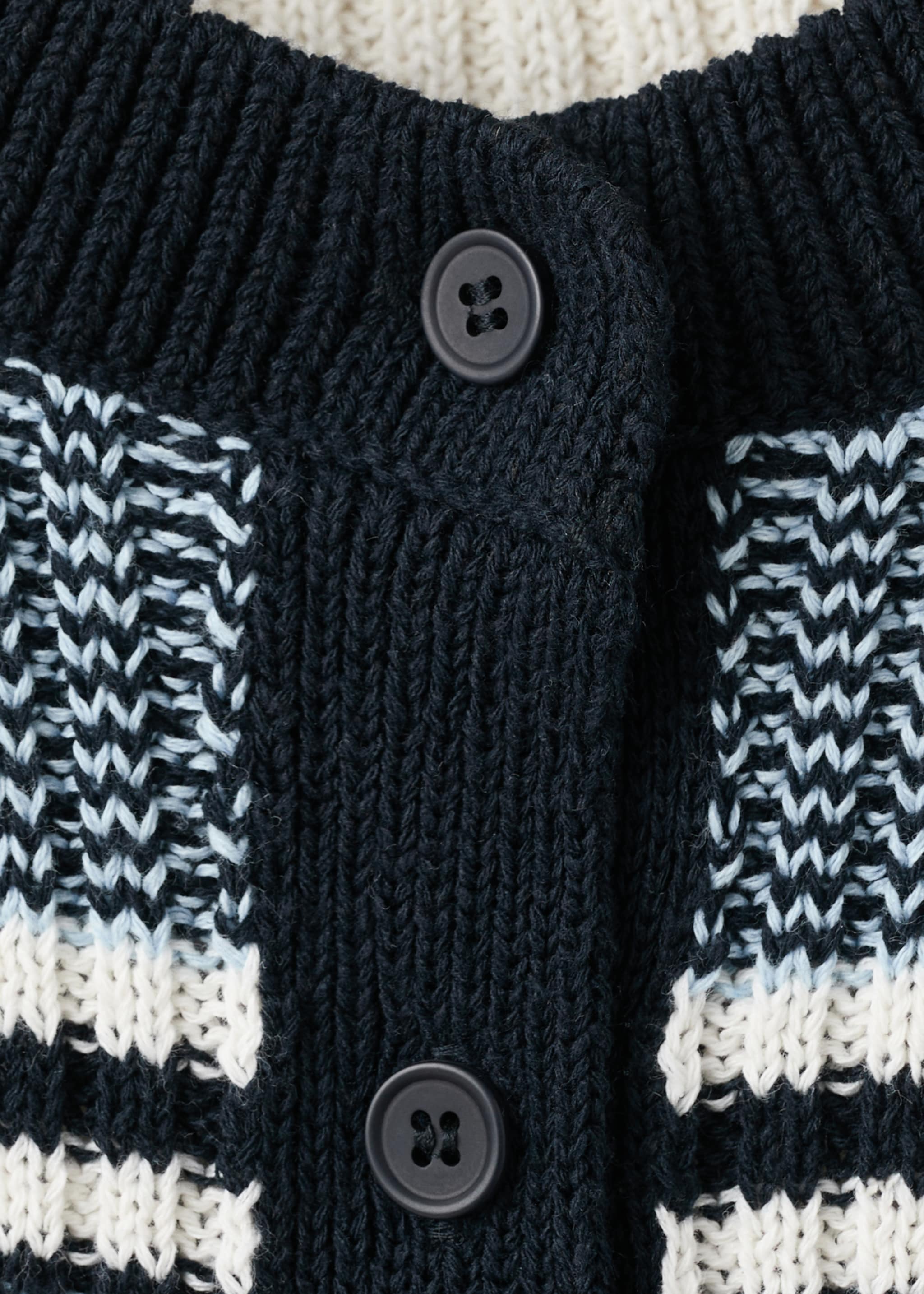 كارديجان منسوج مخطط - تفاصيل المنتج 8, أزرق. Ref: 27034099-00.