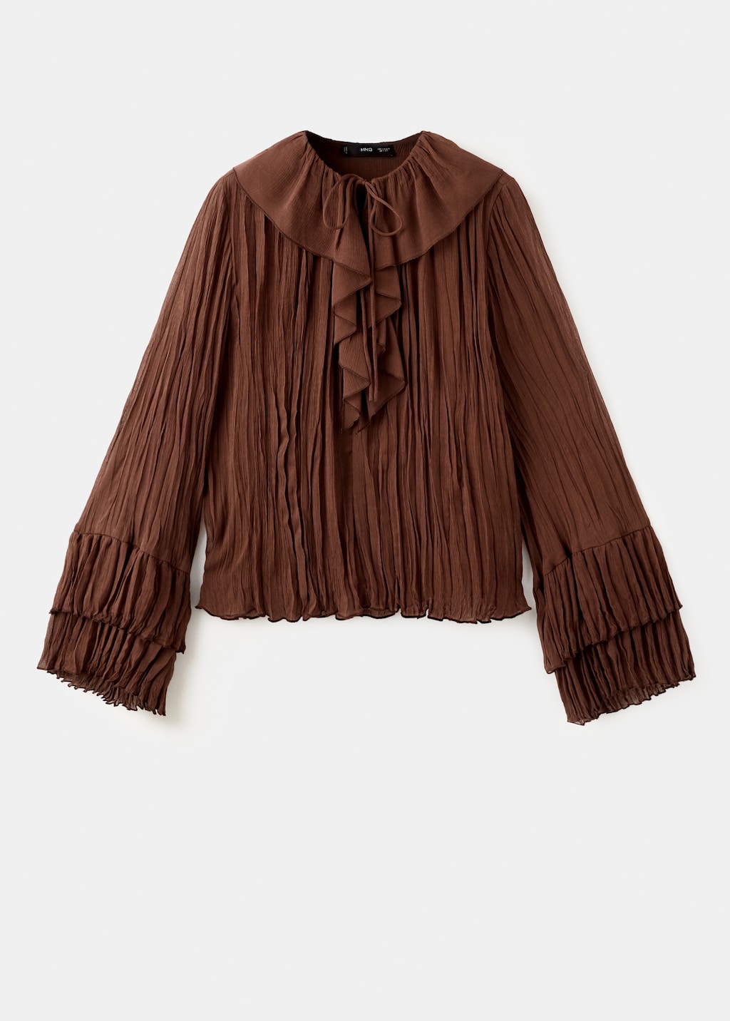 Ruffled chiffon blouse - image 3