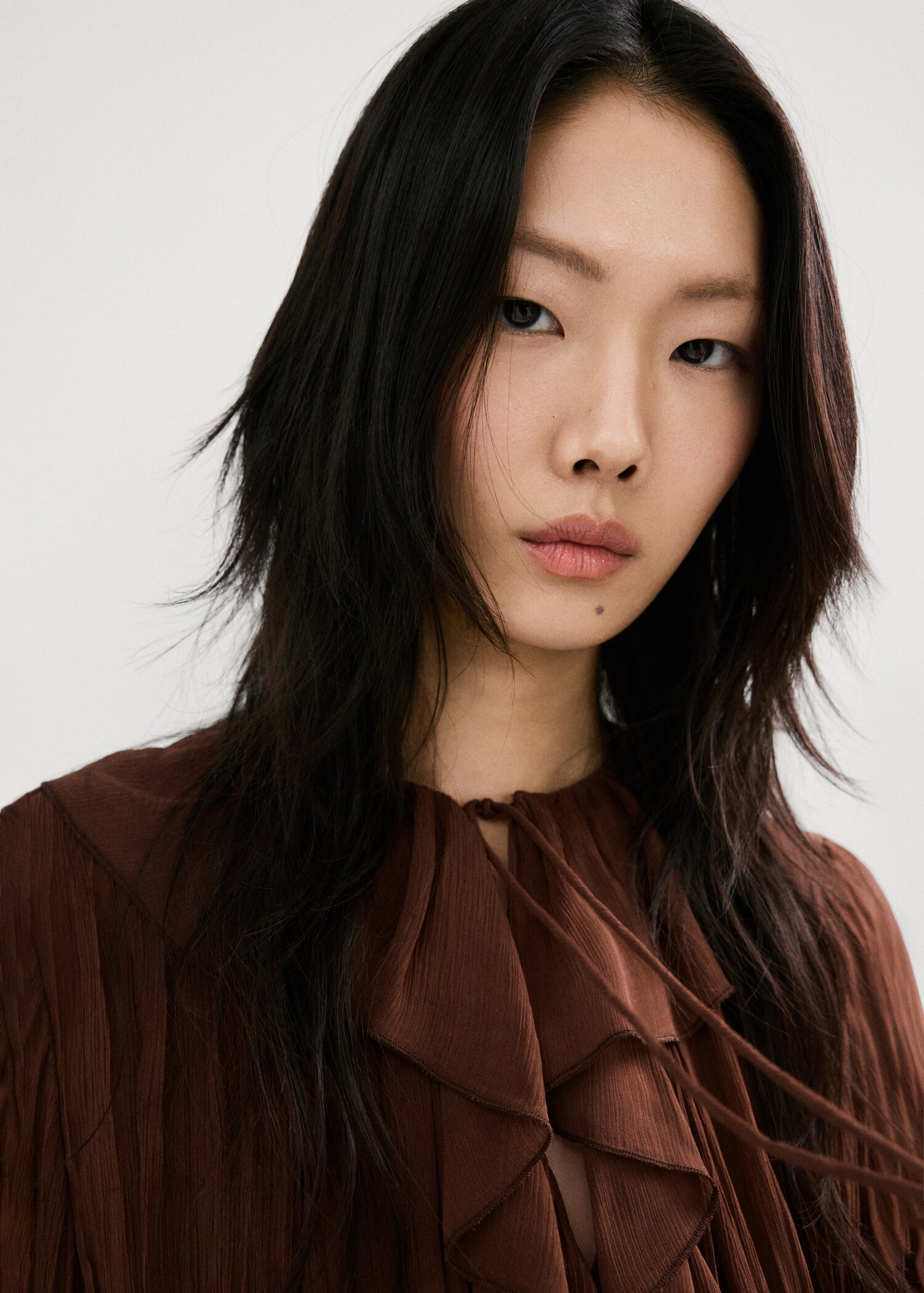 بلوزة شيفون مكشكشة - تفاصيل المنتج 1