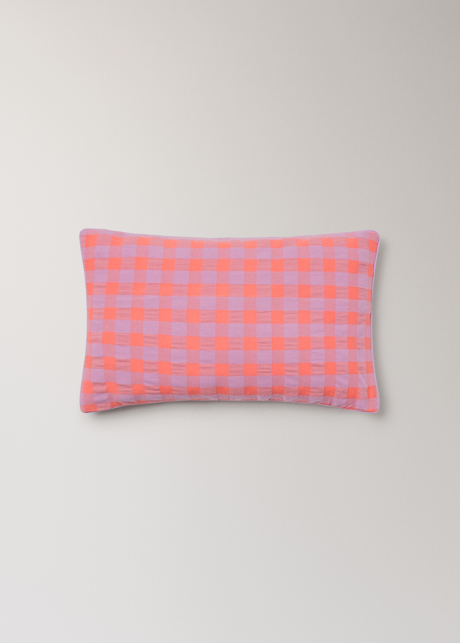 Children's check cushion cover 30x50 cm - Article without model