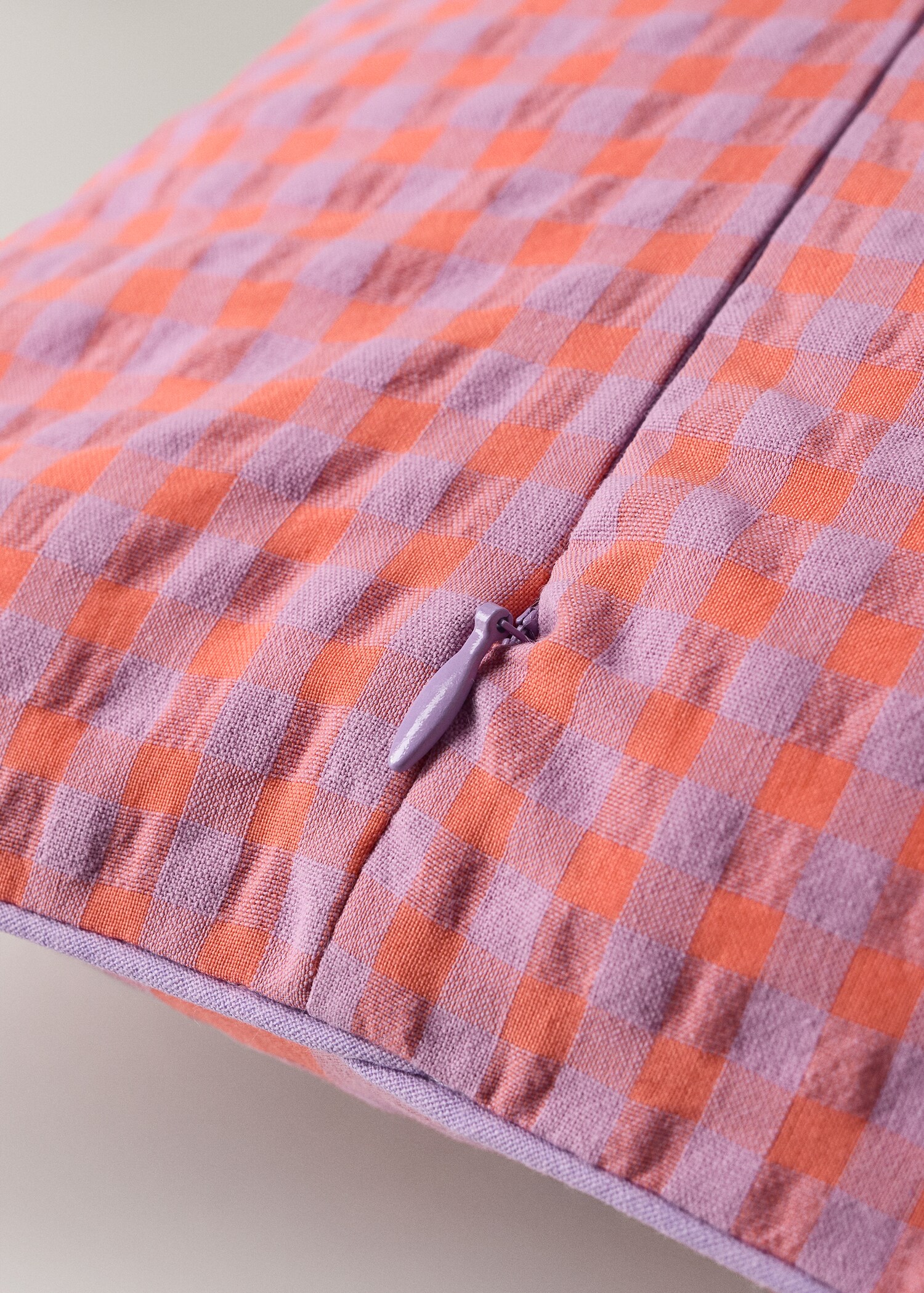 Children's check cushion cover 30x50 cm - Details of the article 2