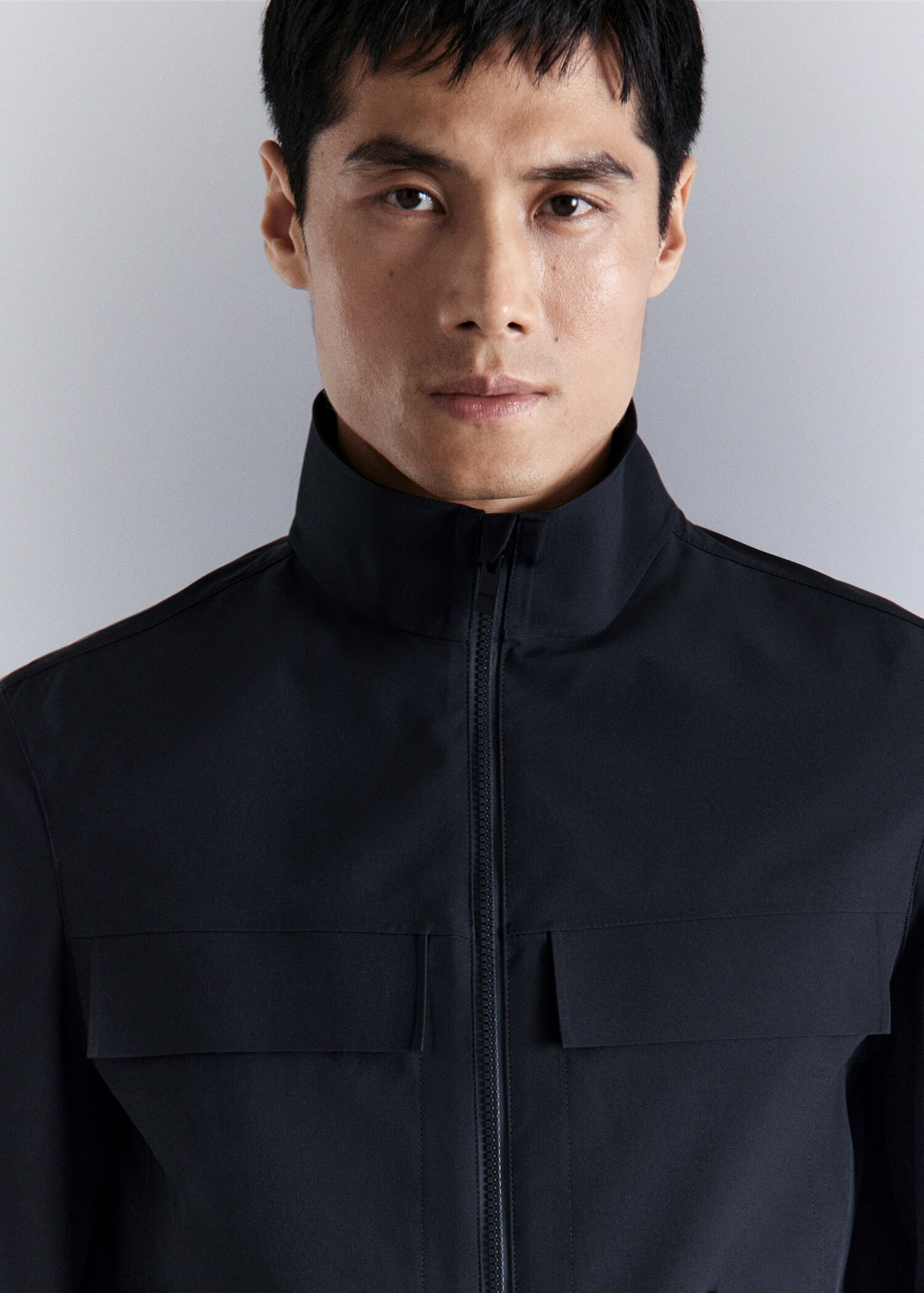 Water-repellent jacket with pockets - Details of the article 1
