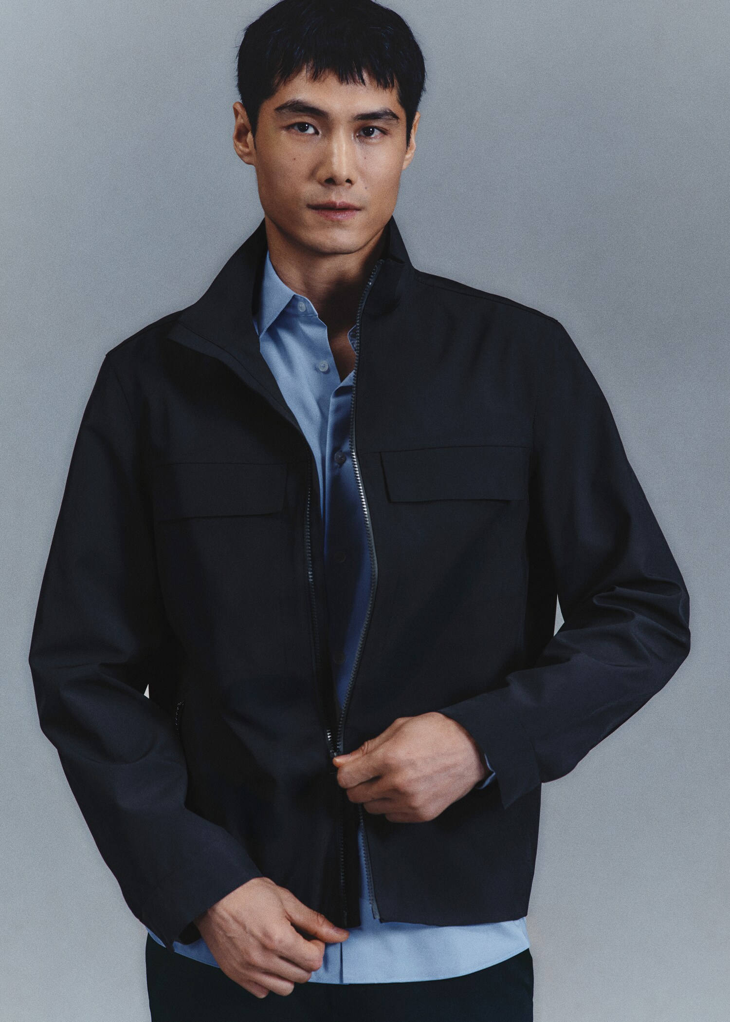 Water-repellent jacket with pockets - Details of the article 3