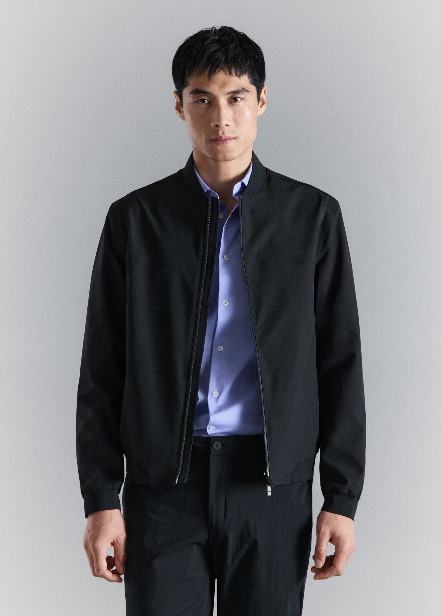 Water-repellent bomber jacket - Medium plane