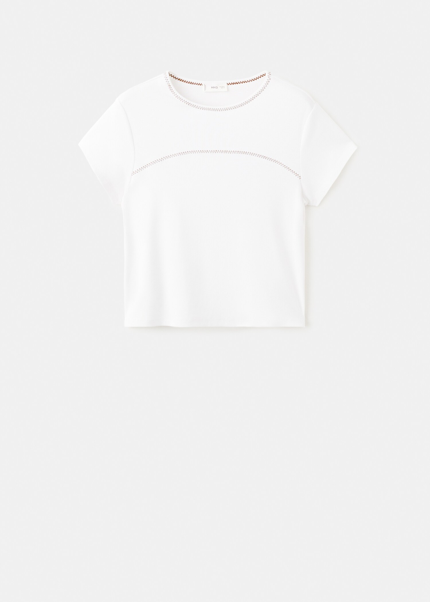 Embroidered detail T-shirt - Article without model