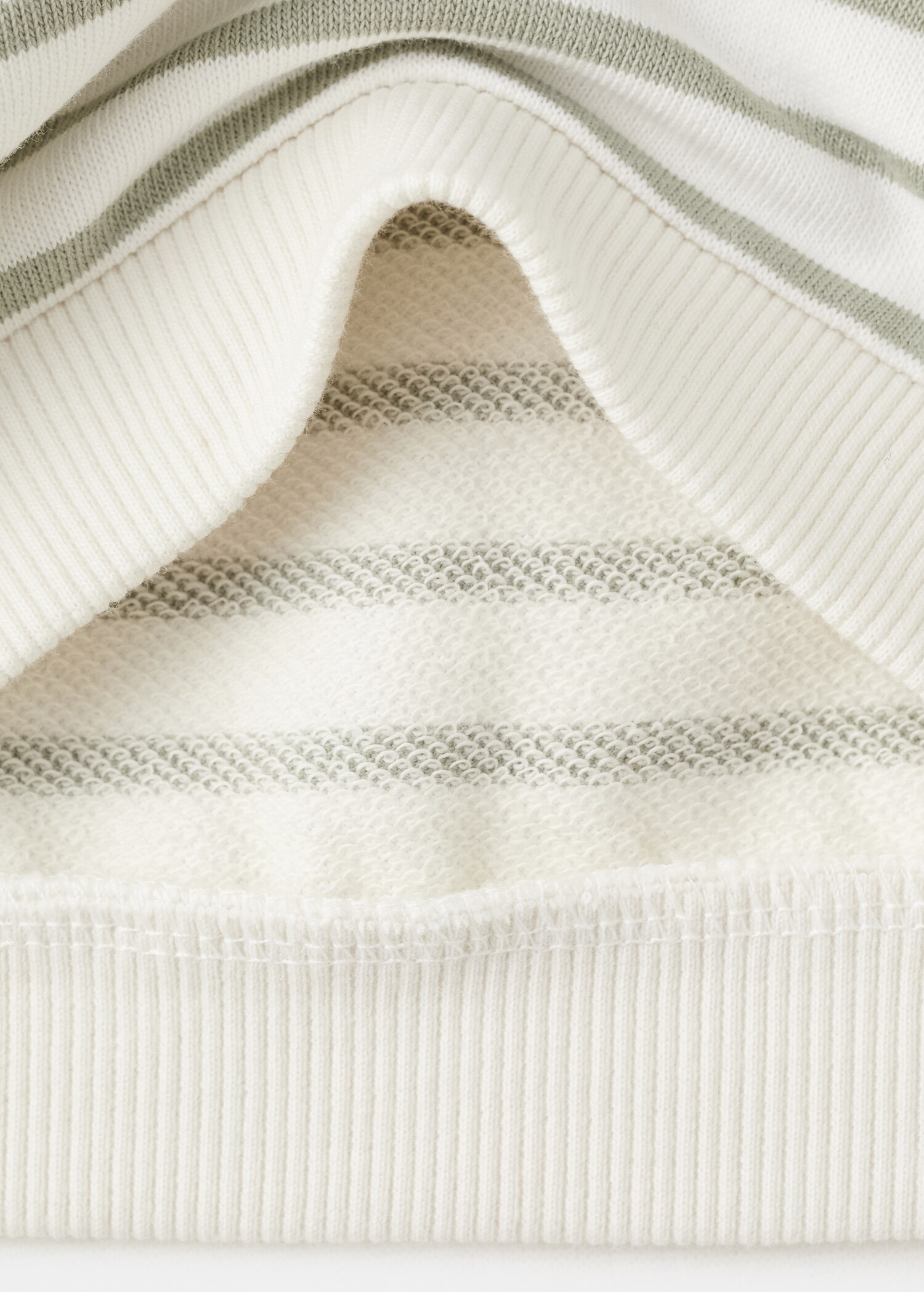 Striped cotton-blend sweatshirt - Details of the article 0