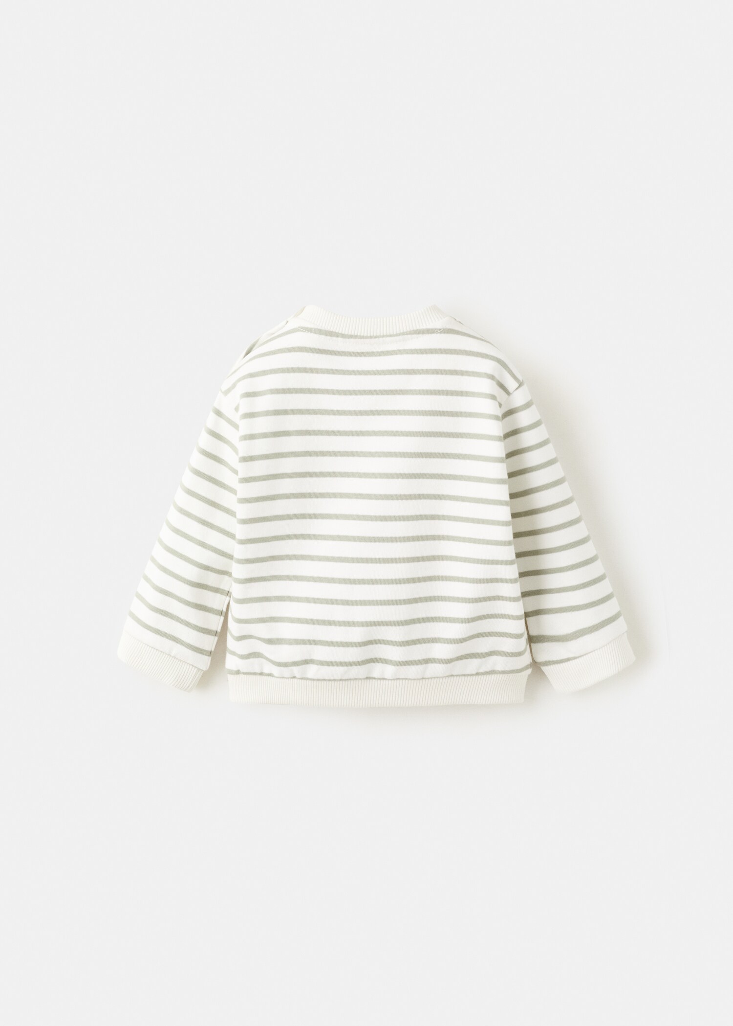 Striped cotton-blend sweatshirt - Reverse of the article