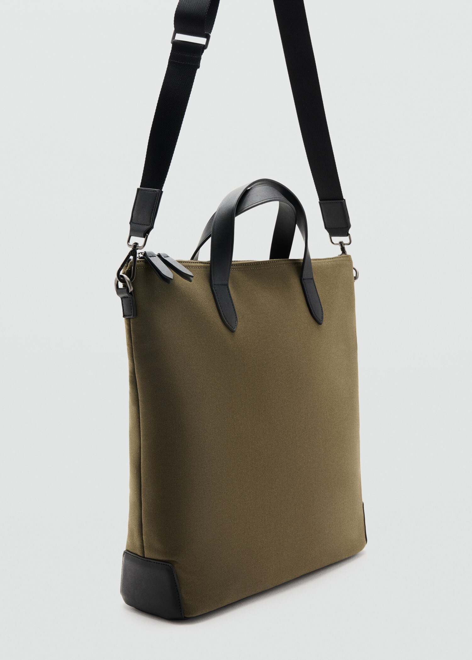 Sac tote 100 % coton avec poignée réglable - Plan moyen
