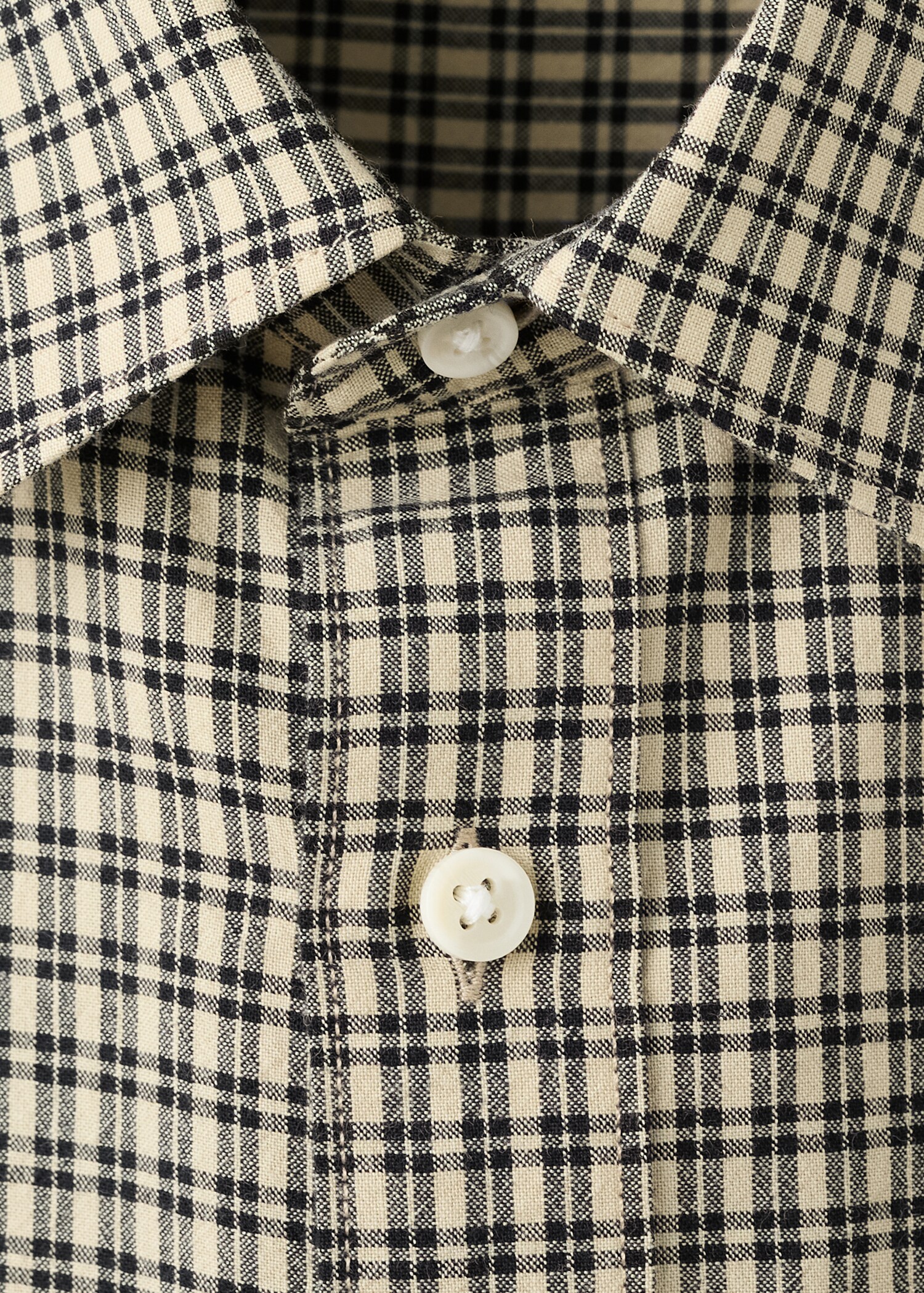 قميص بقصة مريحة بنمط مربعات - تفاصيل المنتج 8