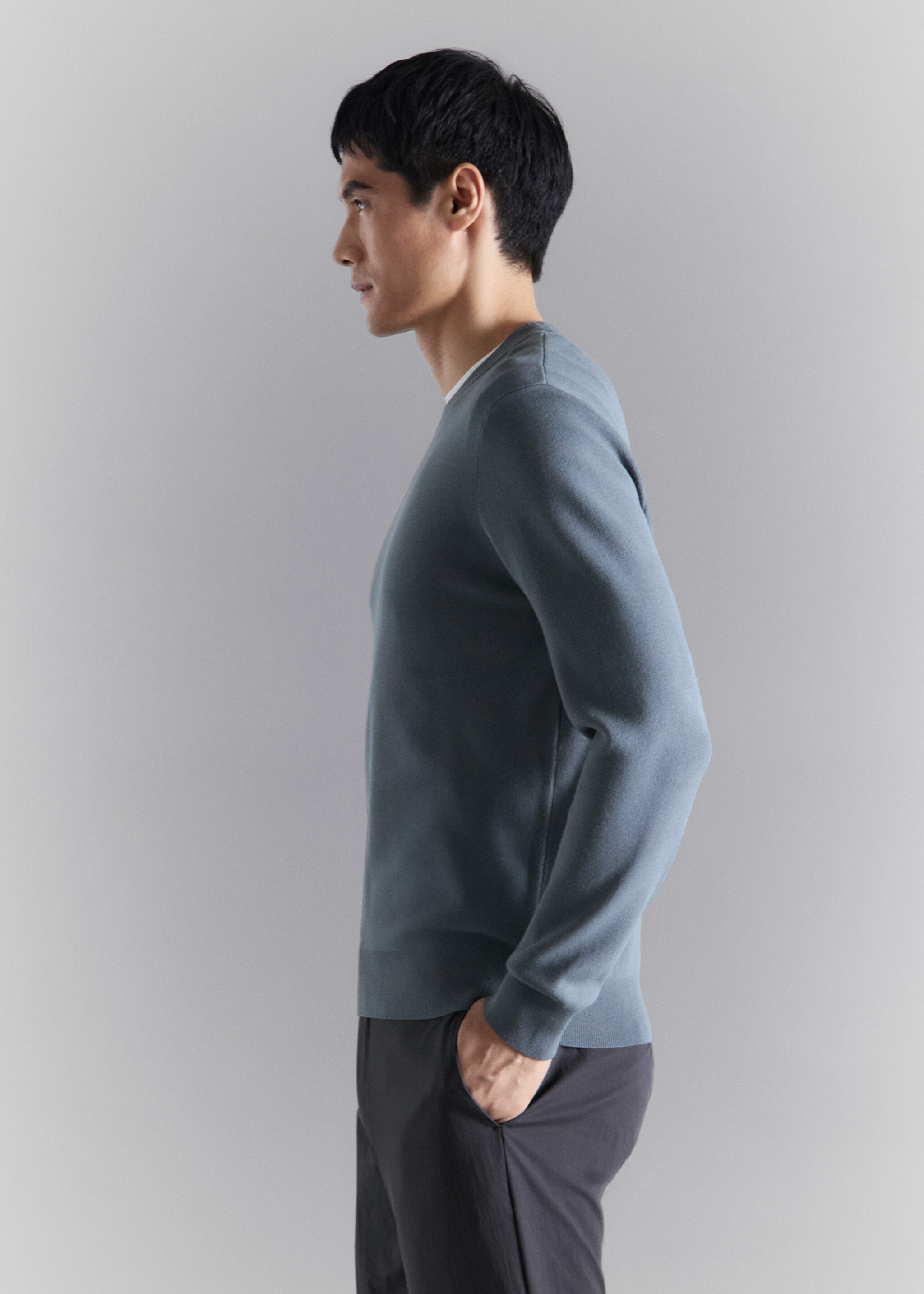 Comfort stretch jersey - Details of the article 2, Forest Green. Ref: 27034428-00.