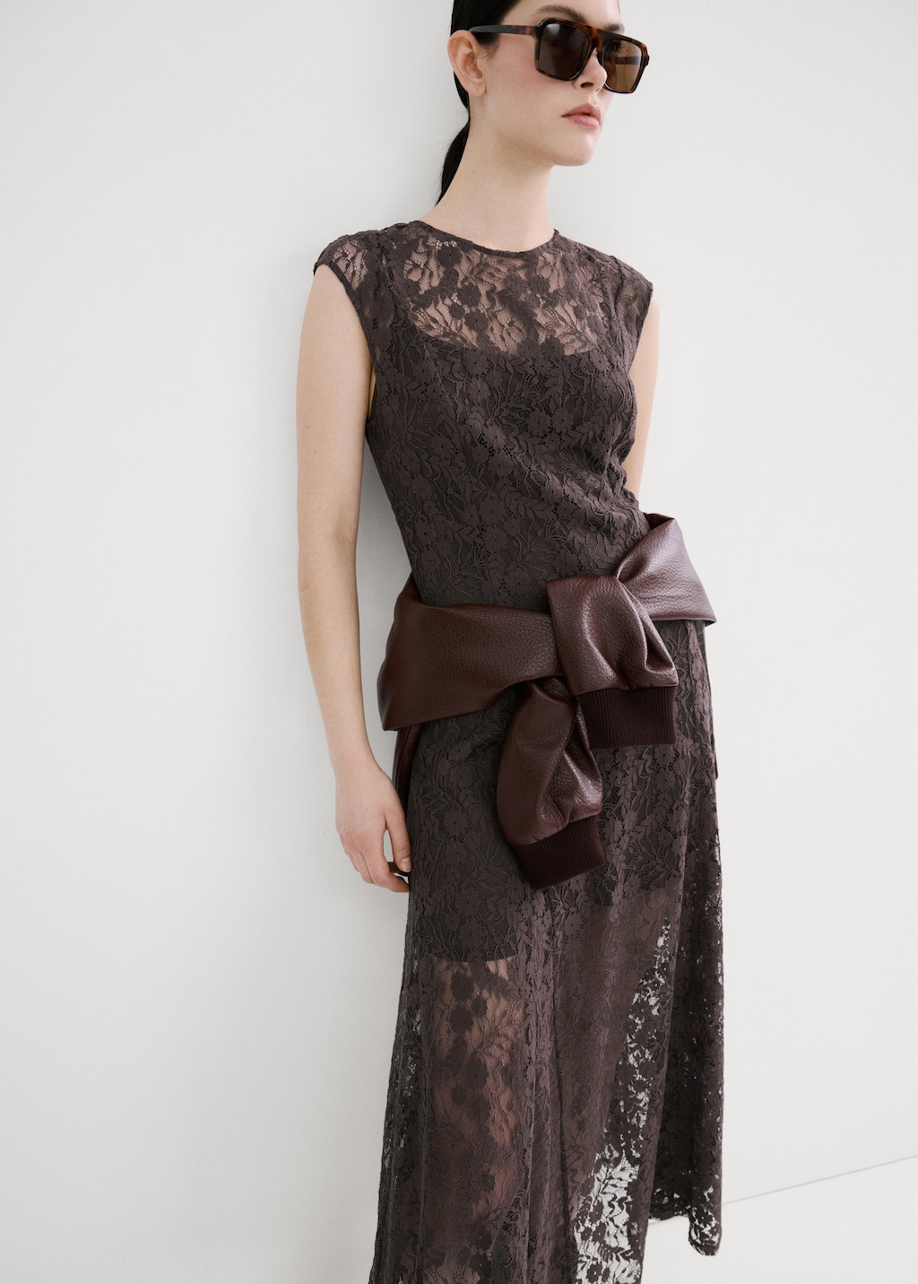 Combined lace dress
