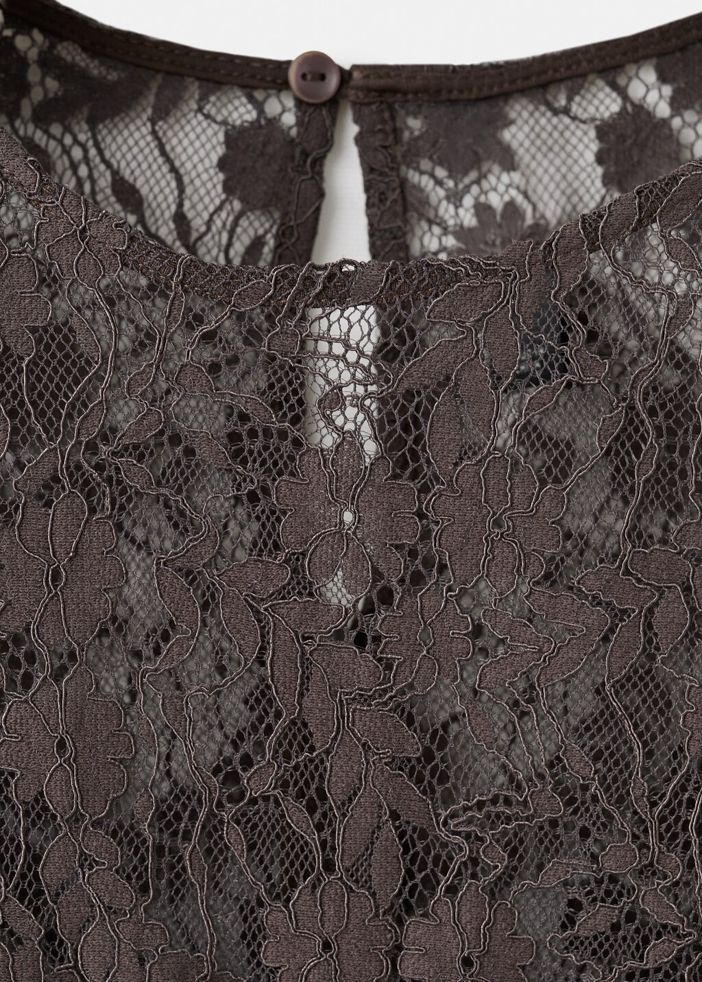 Mango Combined lace dress