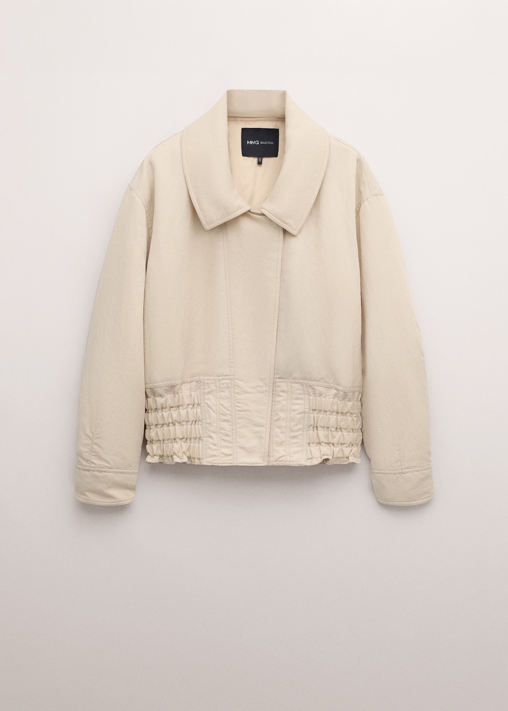 Oversized jacket with gathered waist - image 5