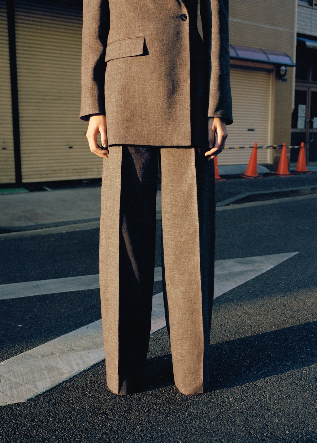Flecked suit trousers - image 3
