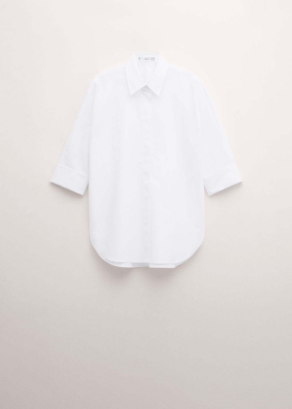 Three-quarter-sleeve button-down shirt - image 3