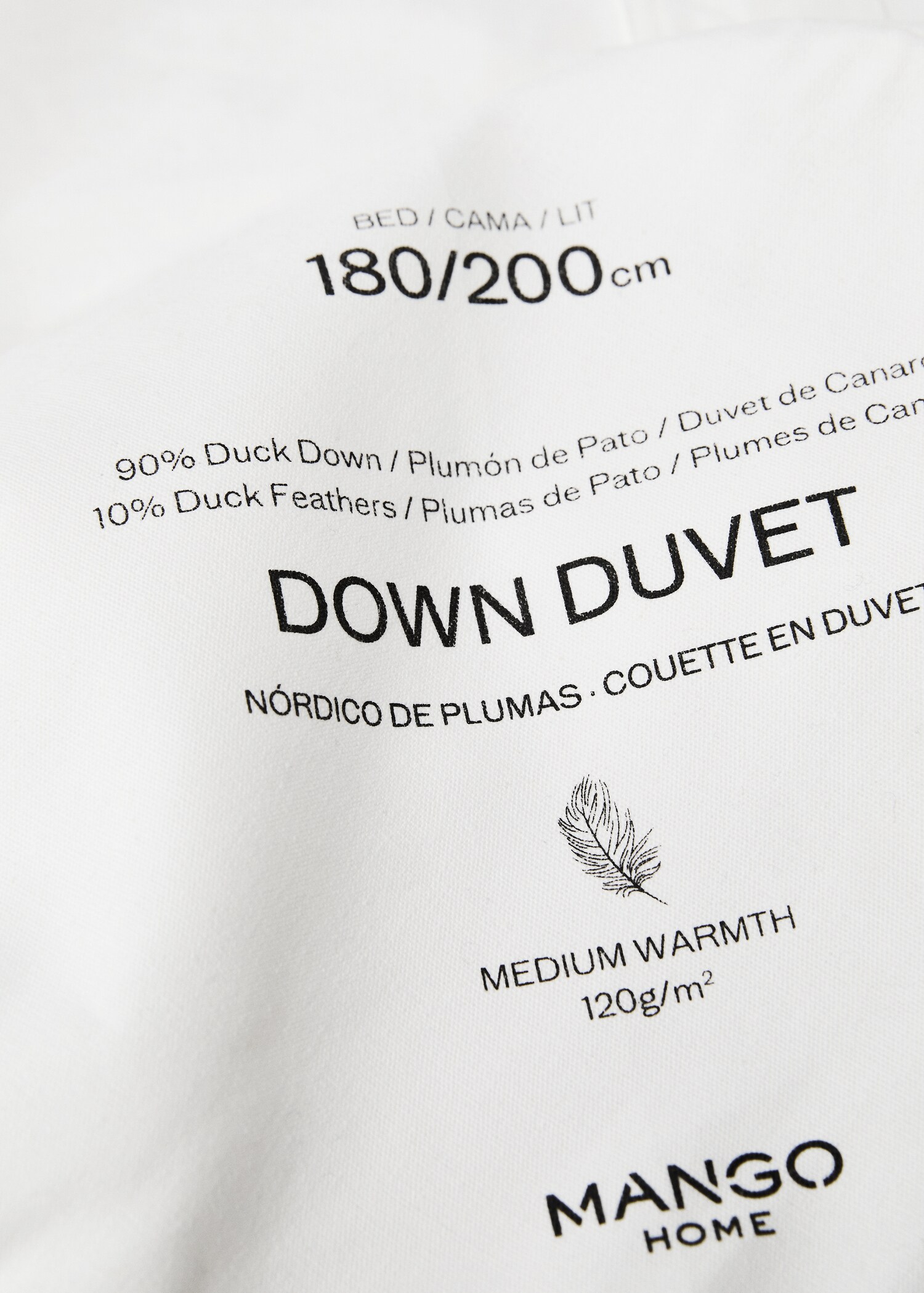 Down feather down duvet filling for 180/200 cm bed - Details of the article 4