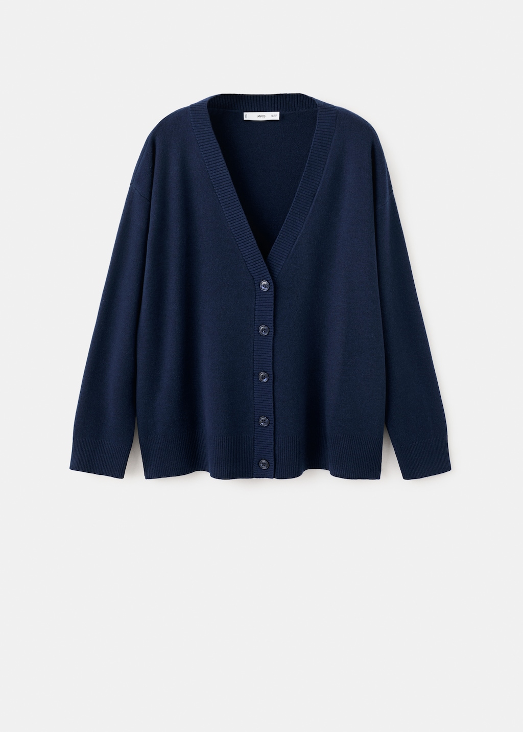 V-neck knitted cardigan - image 2