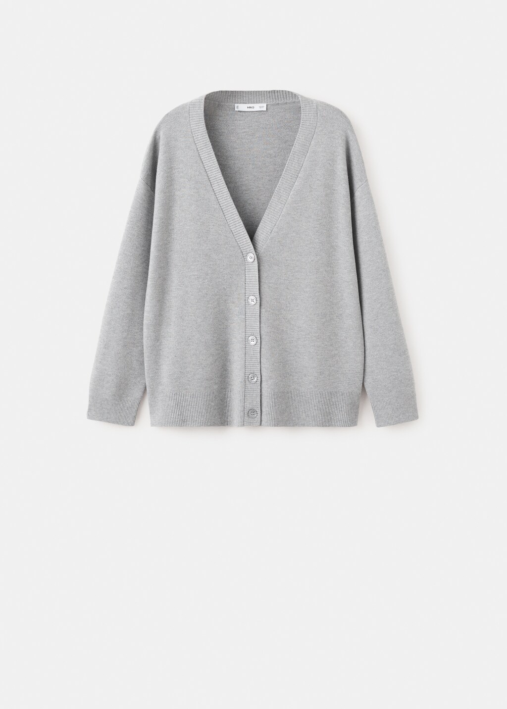 Mango V-neck knitted cardigan
