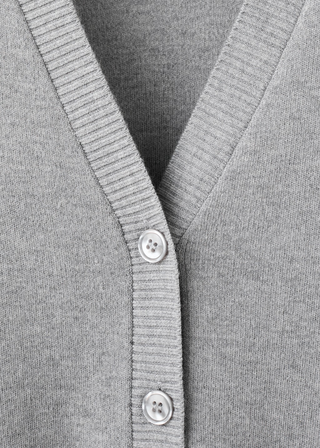 Mango V-neck knitted cardigan