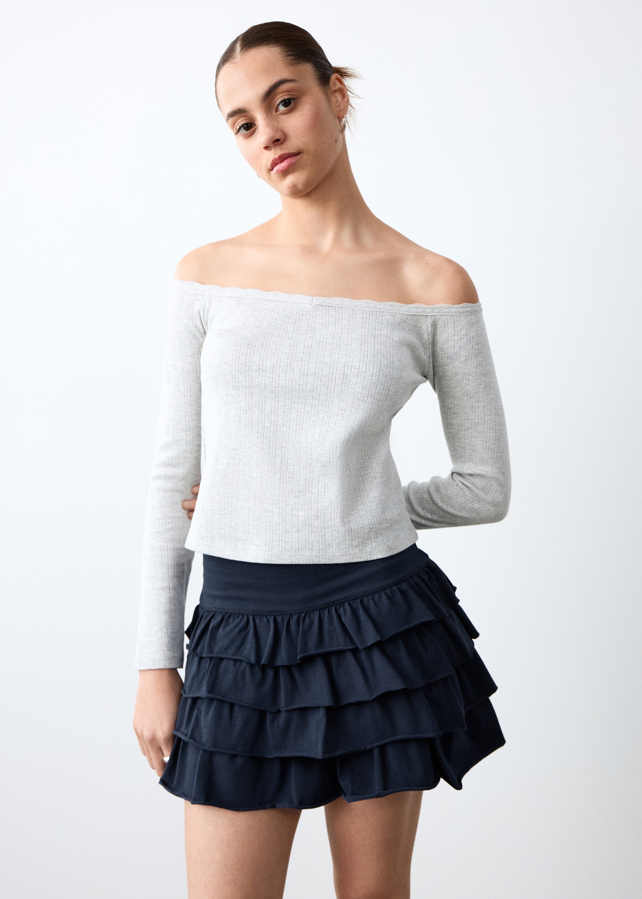 Shell basket bag - Medium plane, Navy. Ref: 27034778-00.