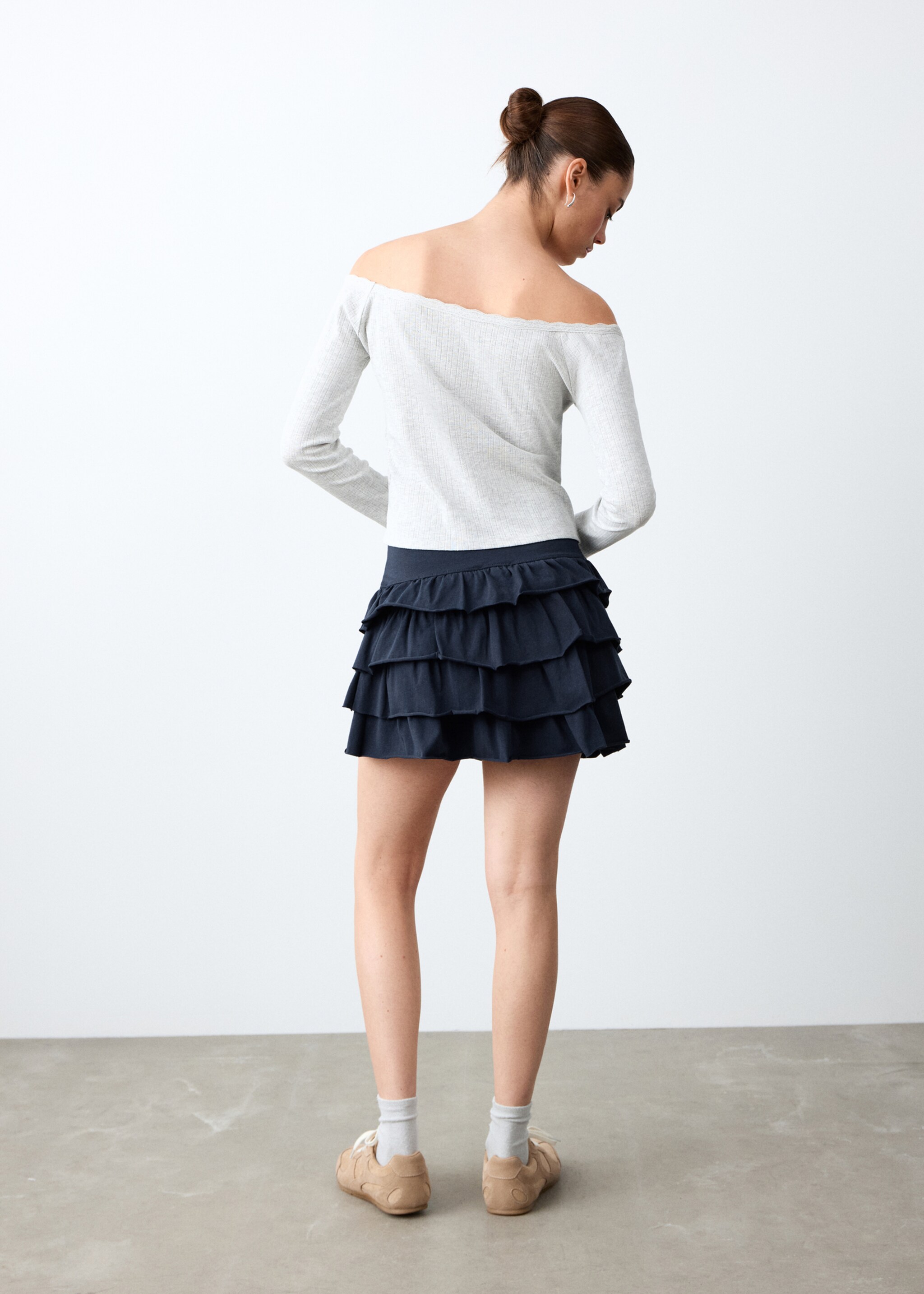 Shell basket bag - Reverse of the article, Navy. Ref: 27034778-00.