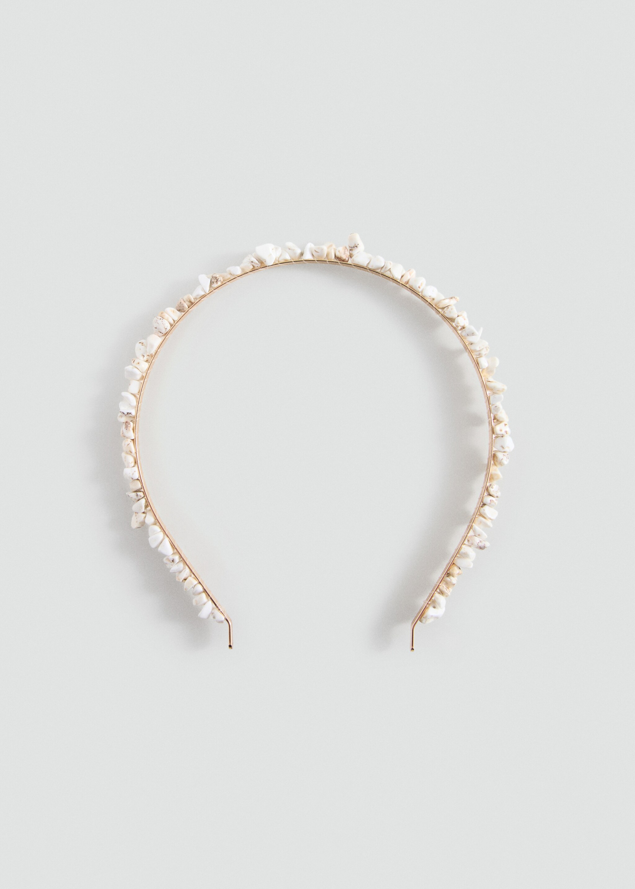 Beaded detail headband - Article without model, Ecru. Ref: 27034784-00.