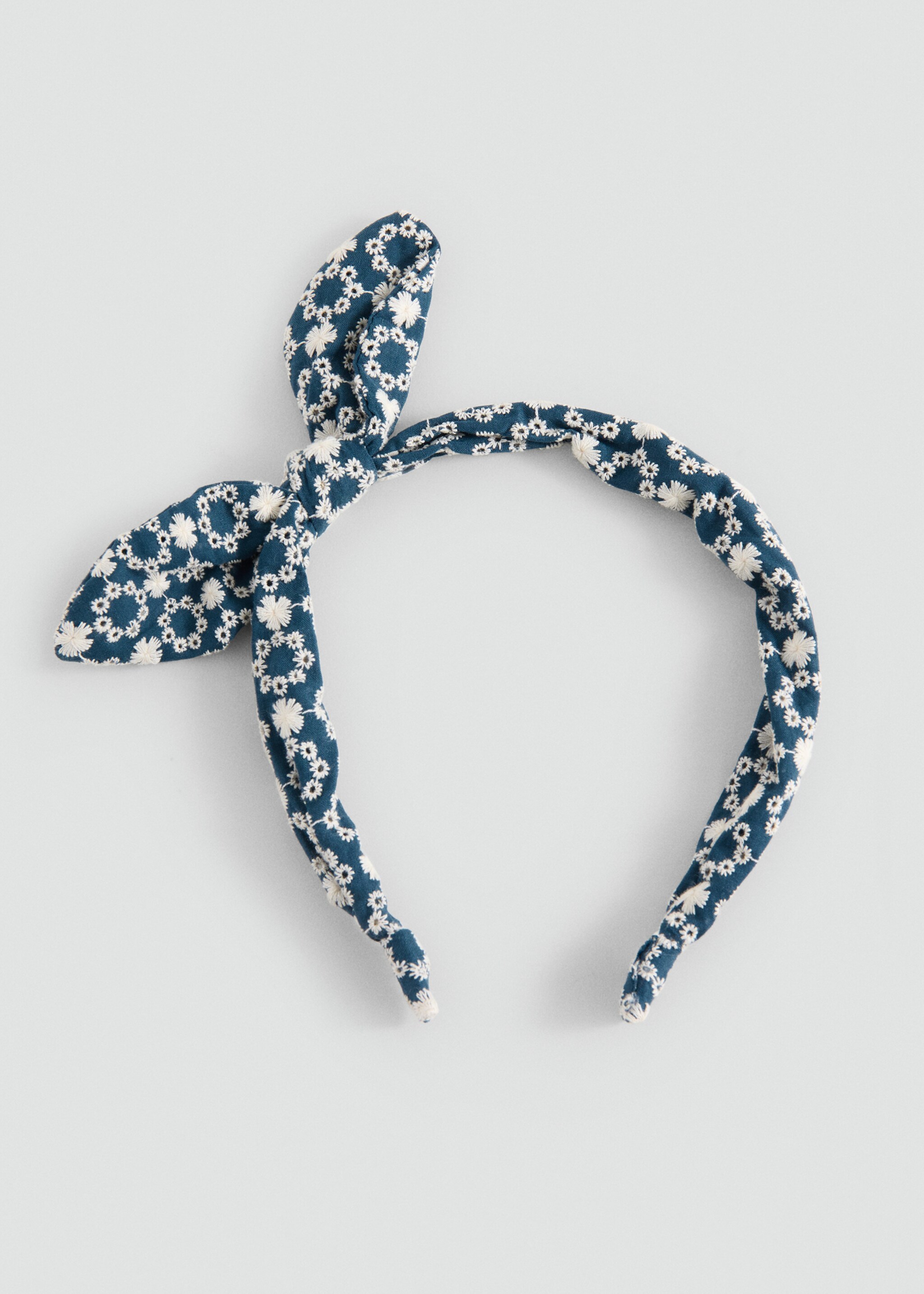 Bow printed hairband - Article without model, Navy. Ref: 27034785-00.